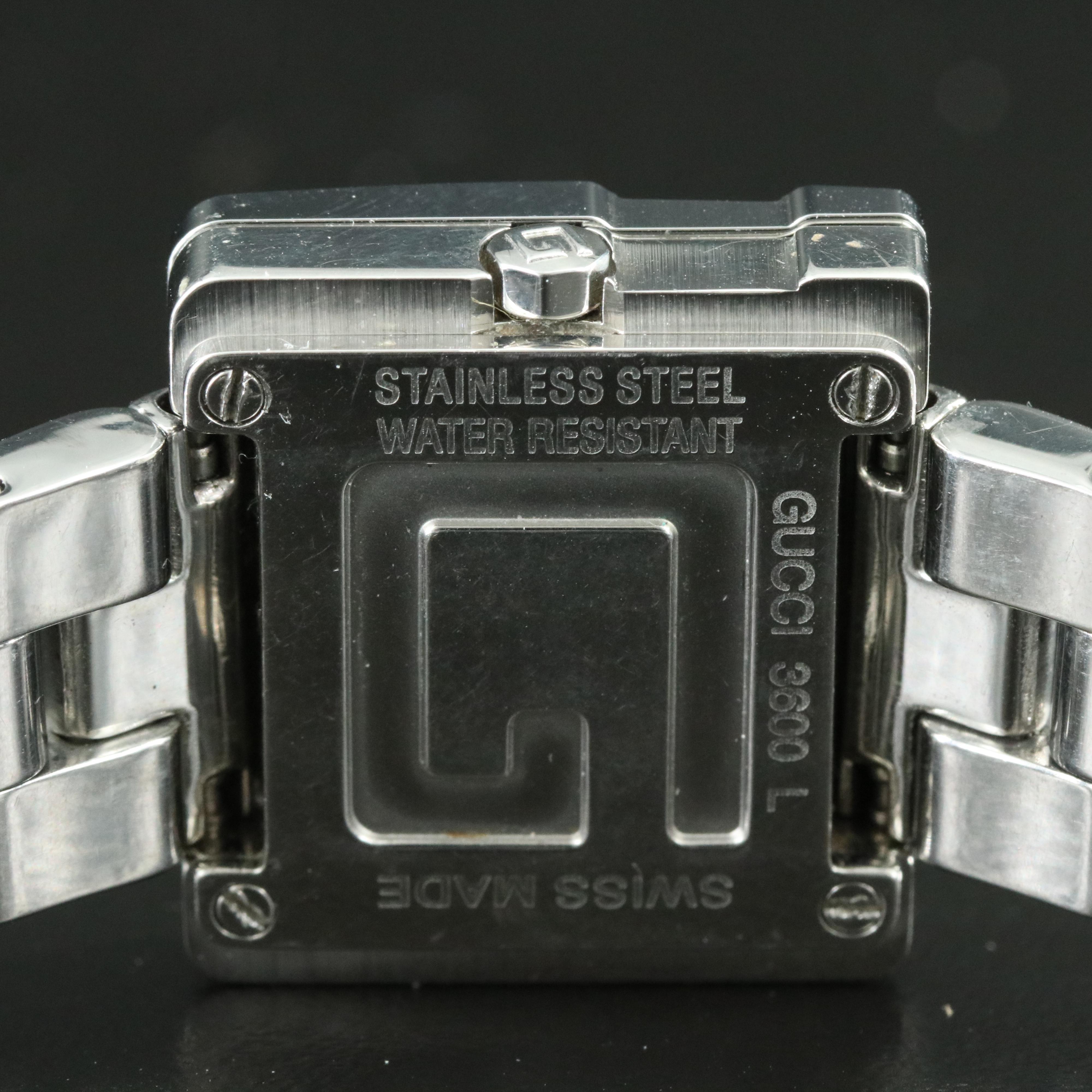 Gucci 3600L Silver Dial 23mm Steel Quartz Watch