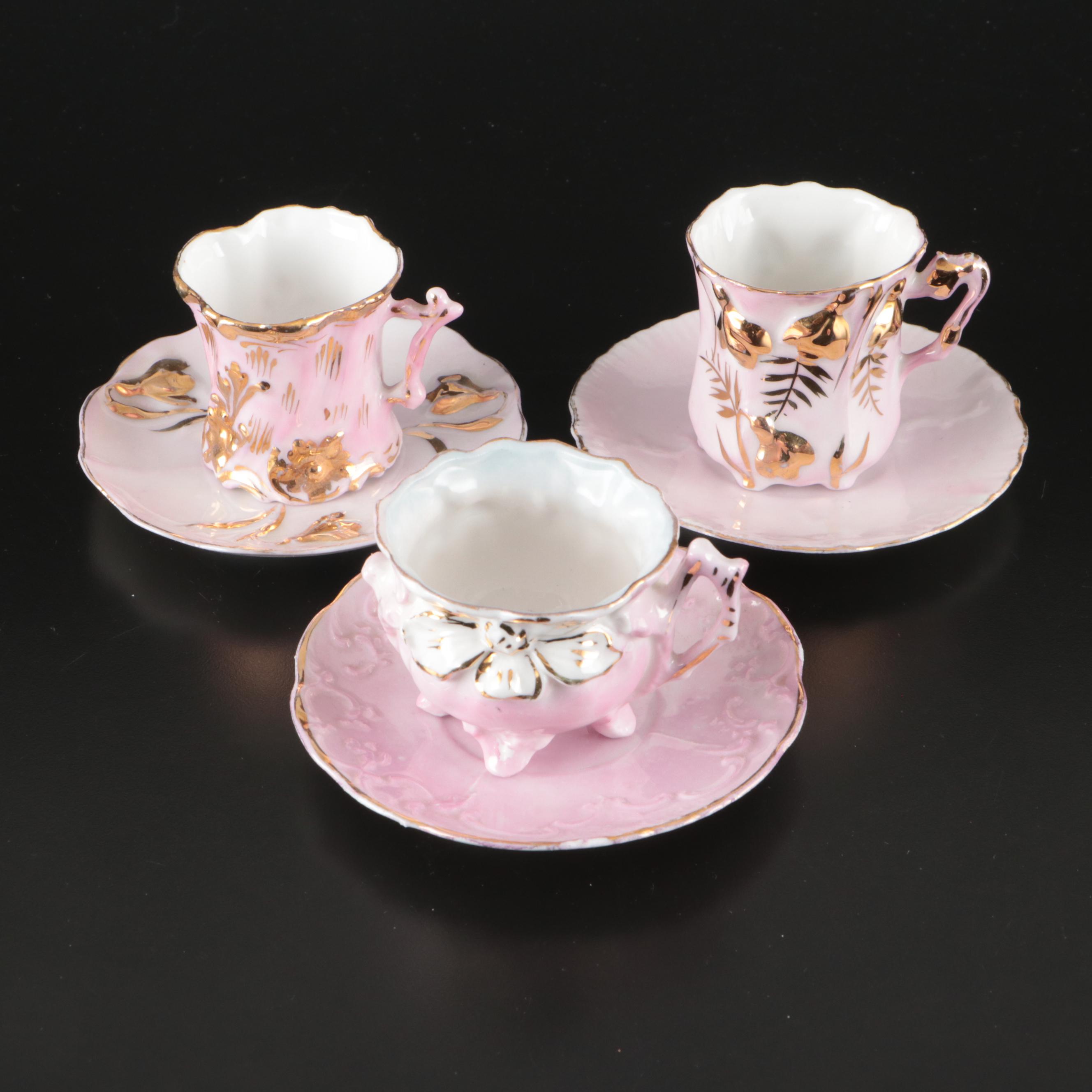 Royal Crown Derby "Olde Avesbury" with Victorian Luster Cups and Other Tableware