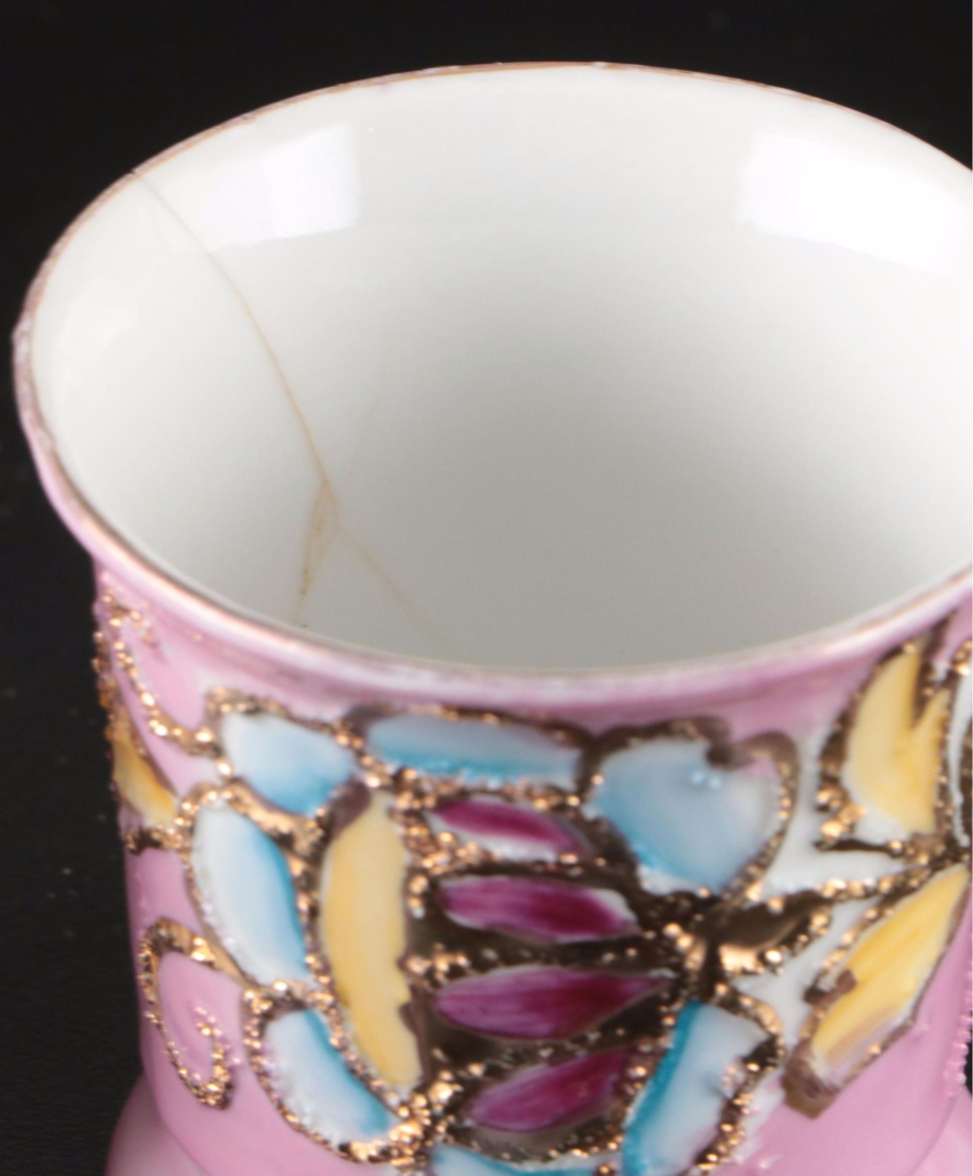 Royal Crown Derby "Olde Avesbury" with Victorian Luster Cups and Other Tableware