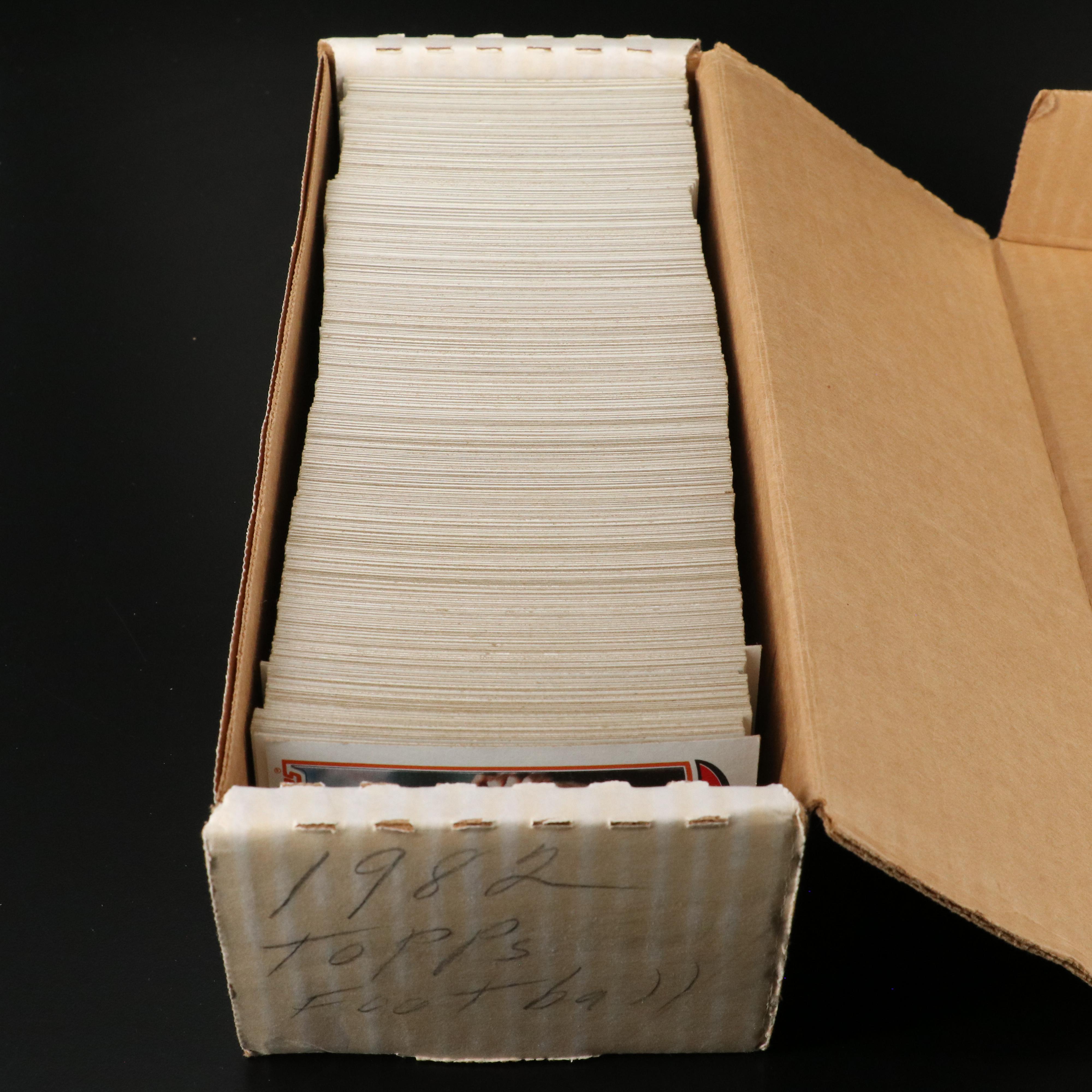 1981 and 1982 Topps Football Card Sets Featuring Joe Montana Rookie and More