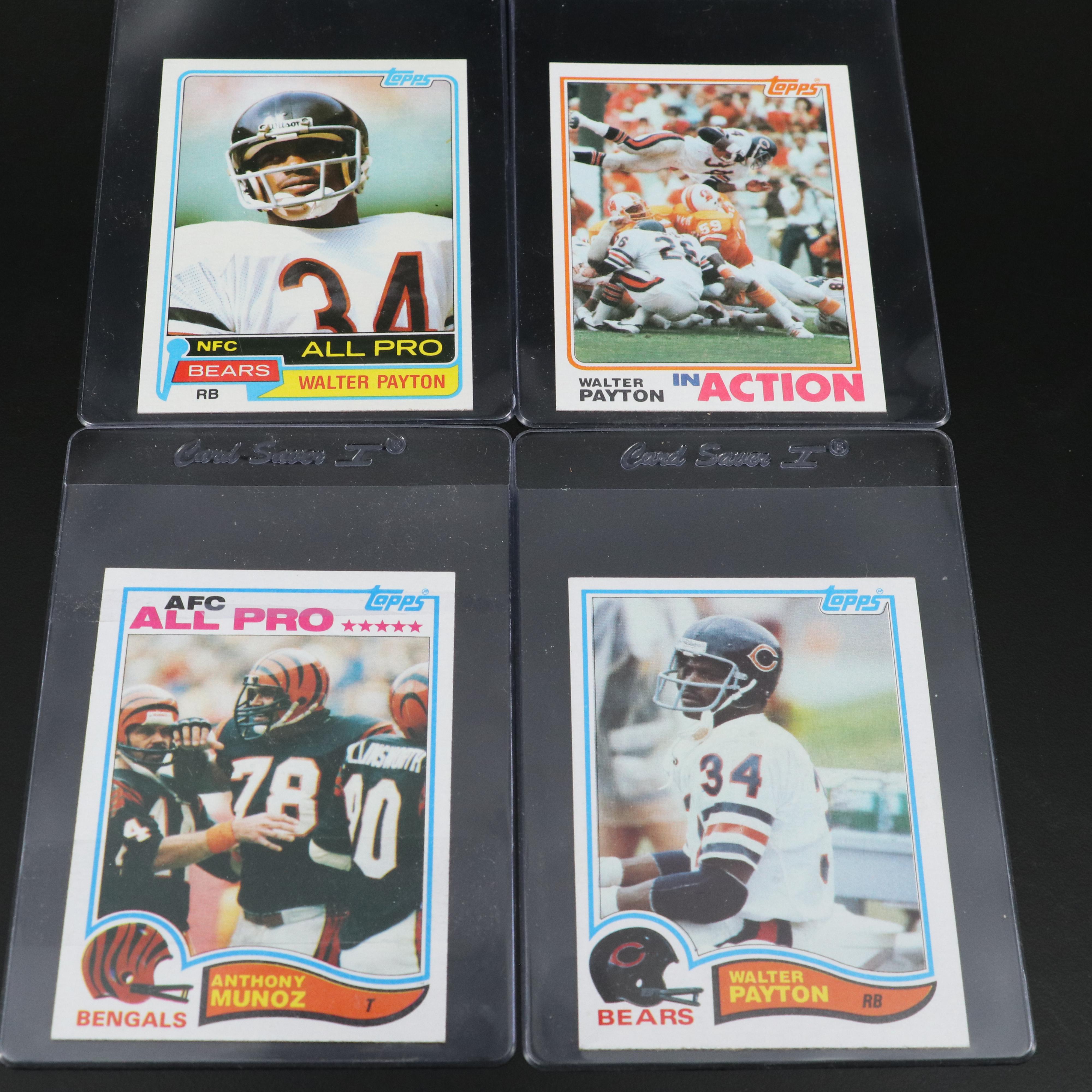 1981 and 1982 Topps Football Card Sets Featuring Joe Montana Rookie and More