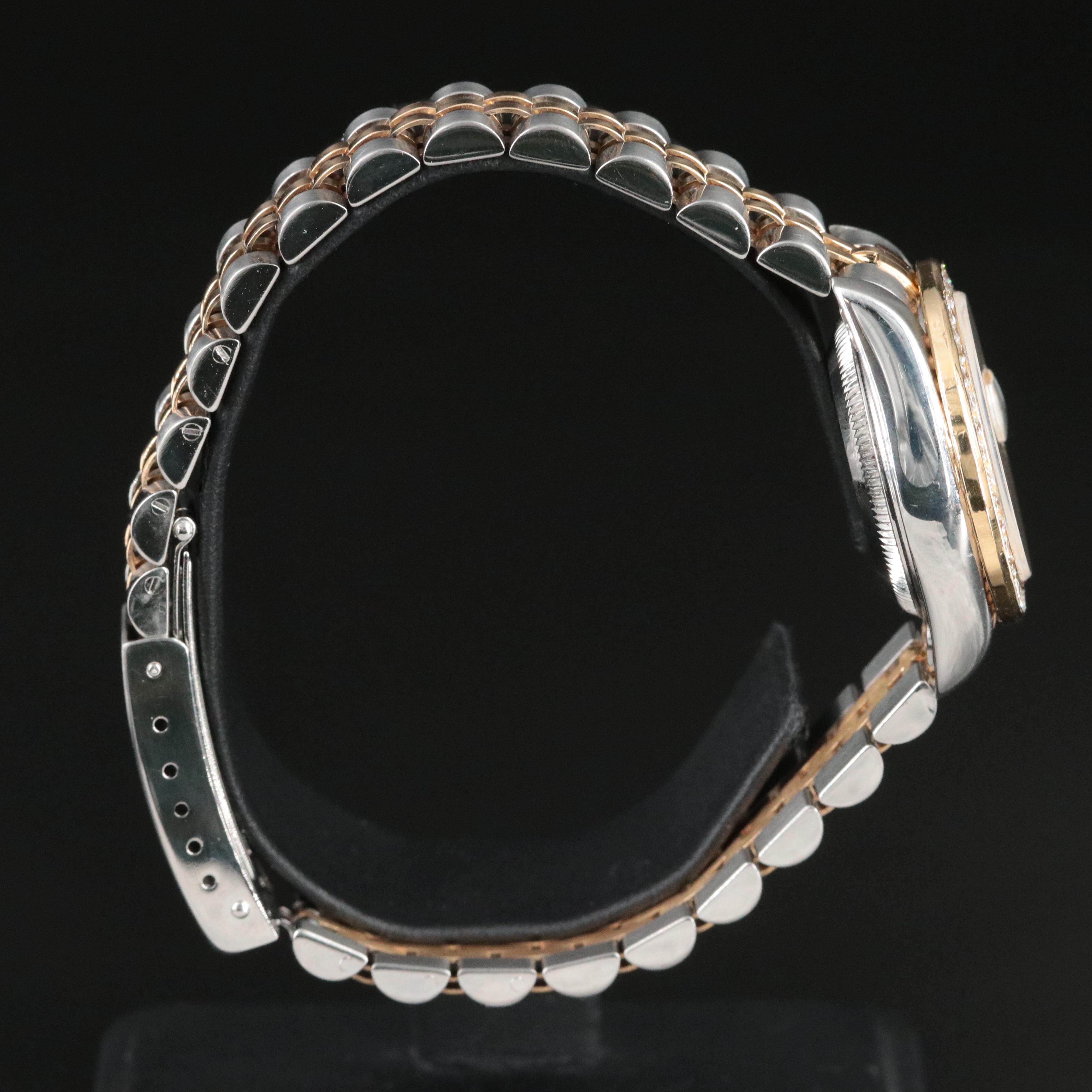 2000 Rolex Custom Diamond Dial and Bezel Lady-Datejust Watch