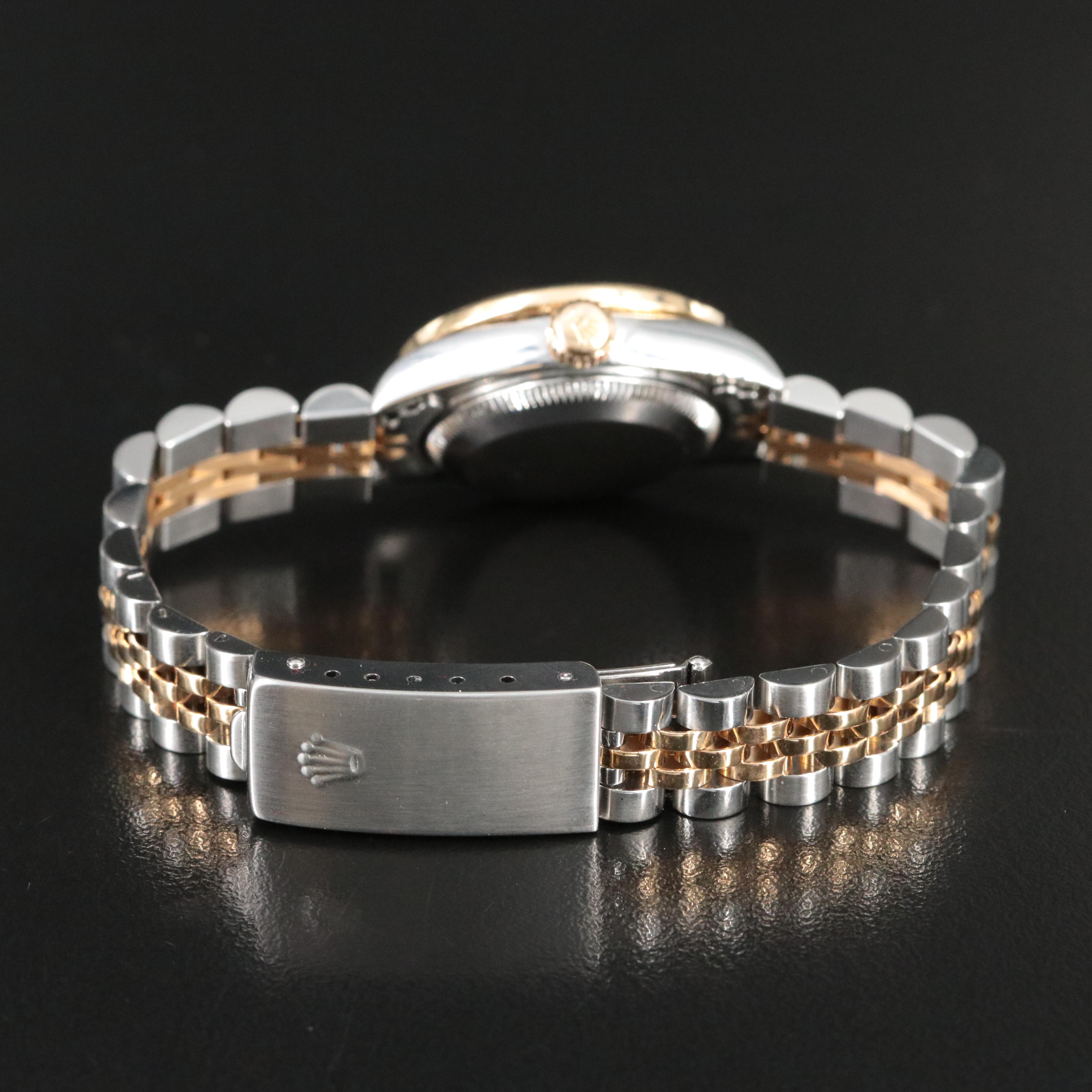 2000 Rolex Custom Diamond Dial and Bezel Lady-Datejust Watch