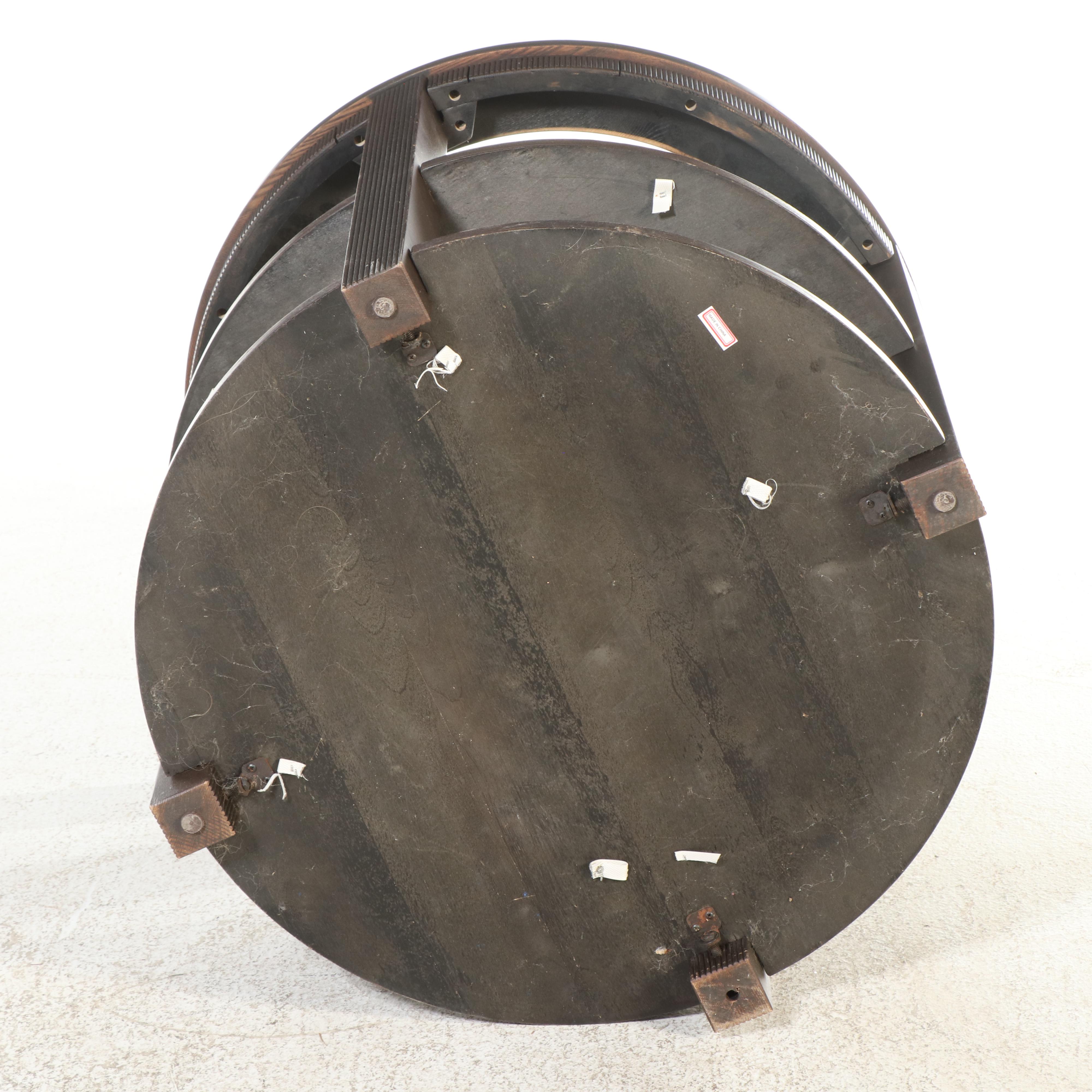 Contemporary Wood Three-Tier Side Table