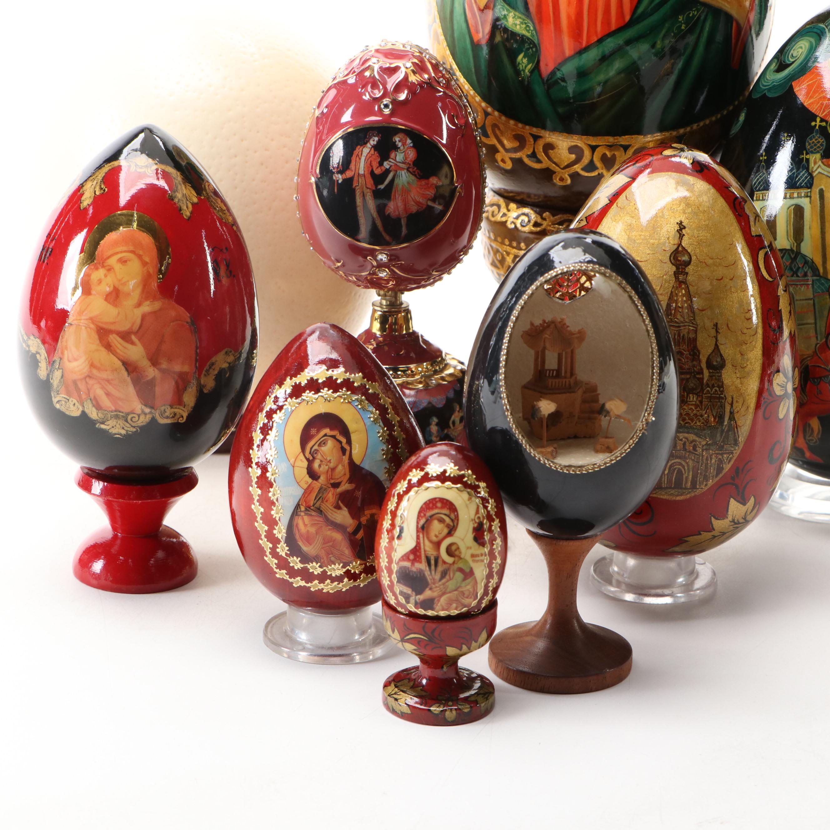 "Clara and the Nutcracker" Ceramic Music Box, Orthodox Wooden Eggs, and More