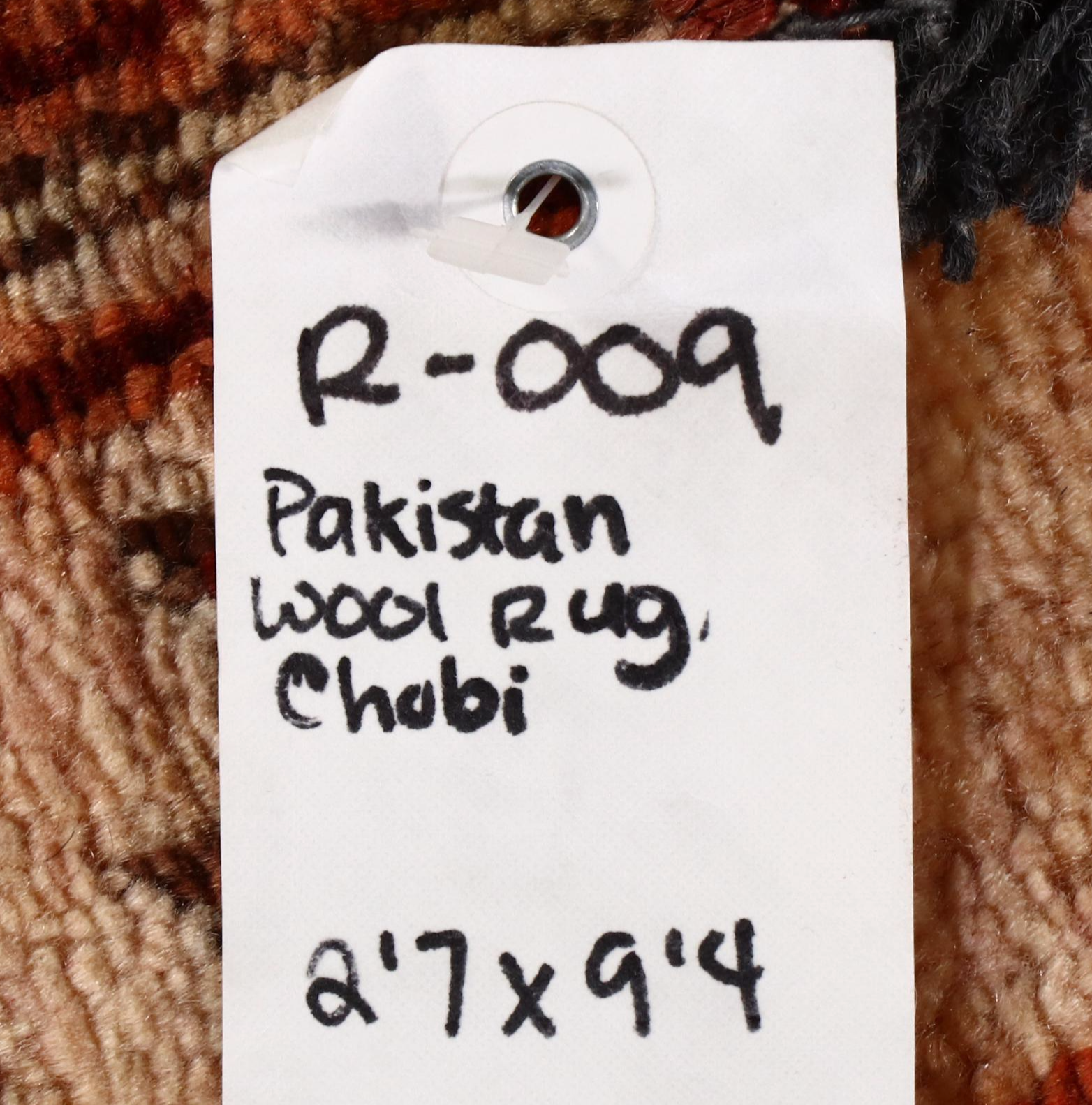 2'8 x 9'4 Hand-Knotted Pakistani Chobi Carpet Runner