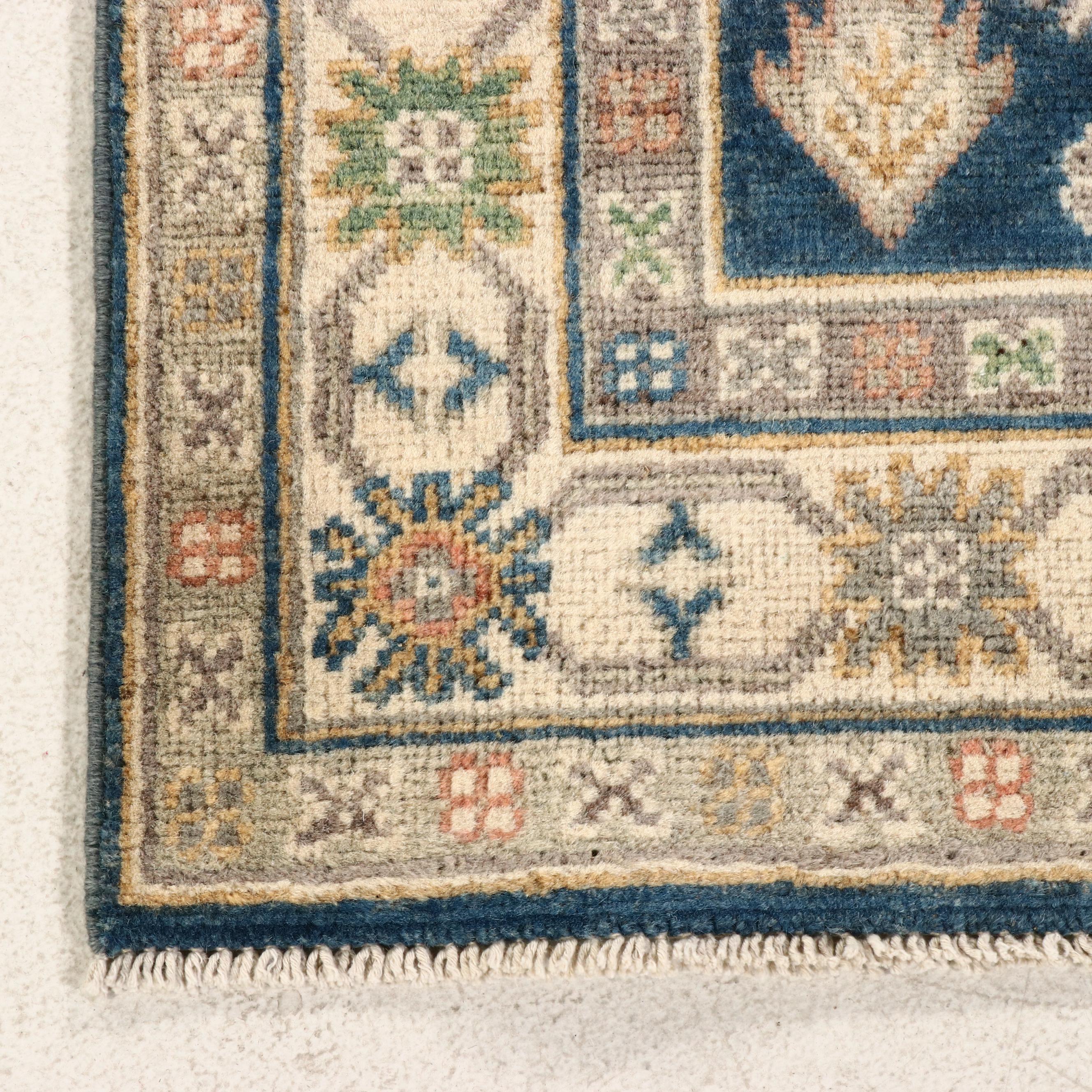 2'5 x 9'9 Hand-Knotted Afghan Kazak Carpet Runner