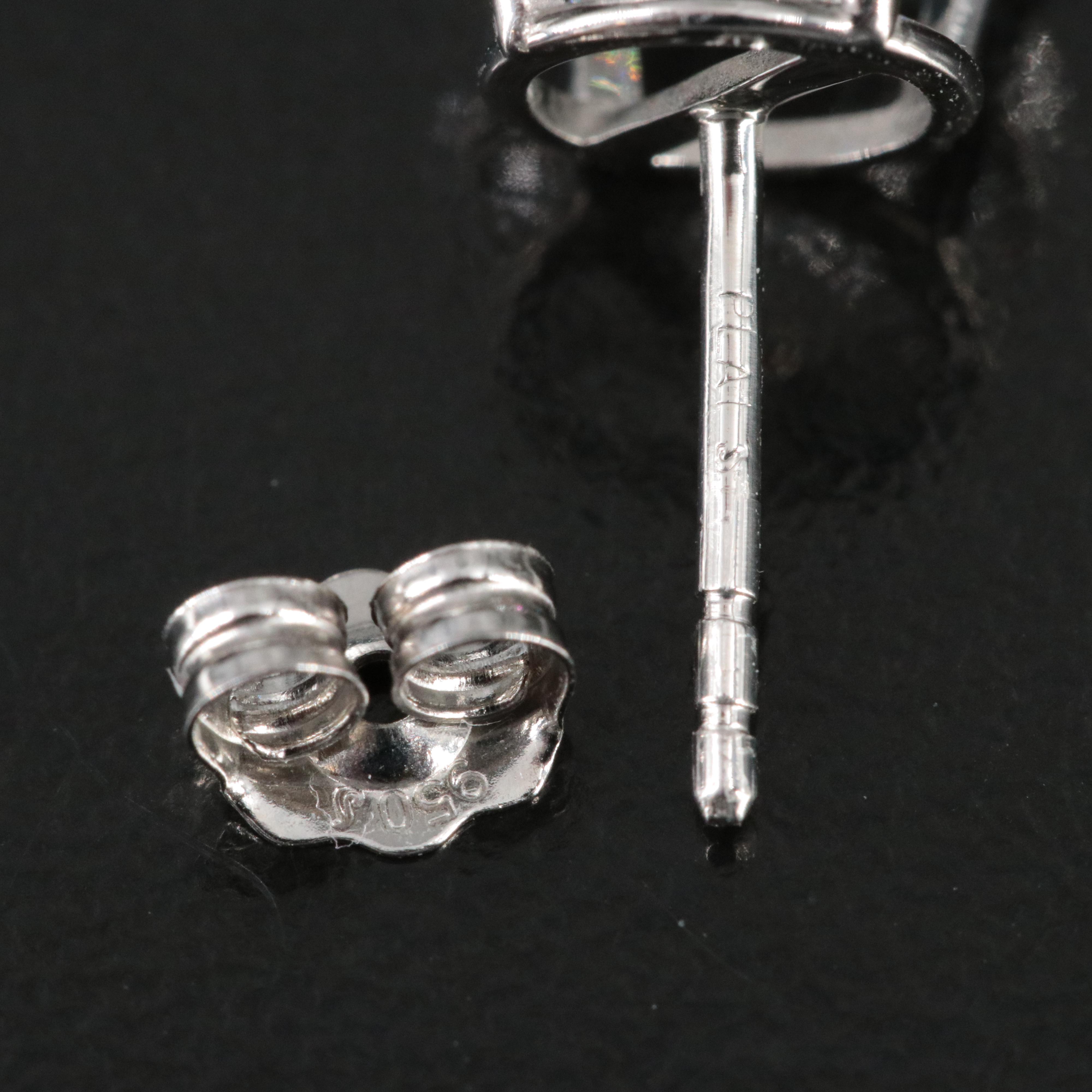 Platinum 4.17 CTW Lab Grown Diamond Stud Earrings with IGI Reports