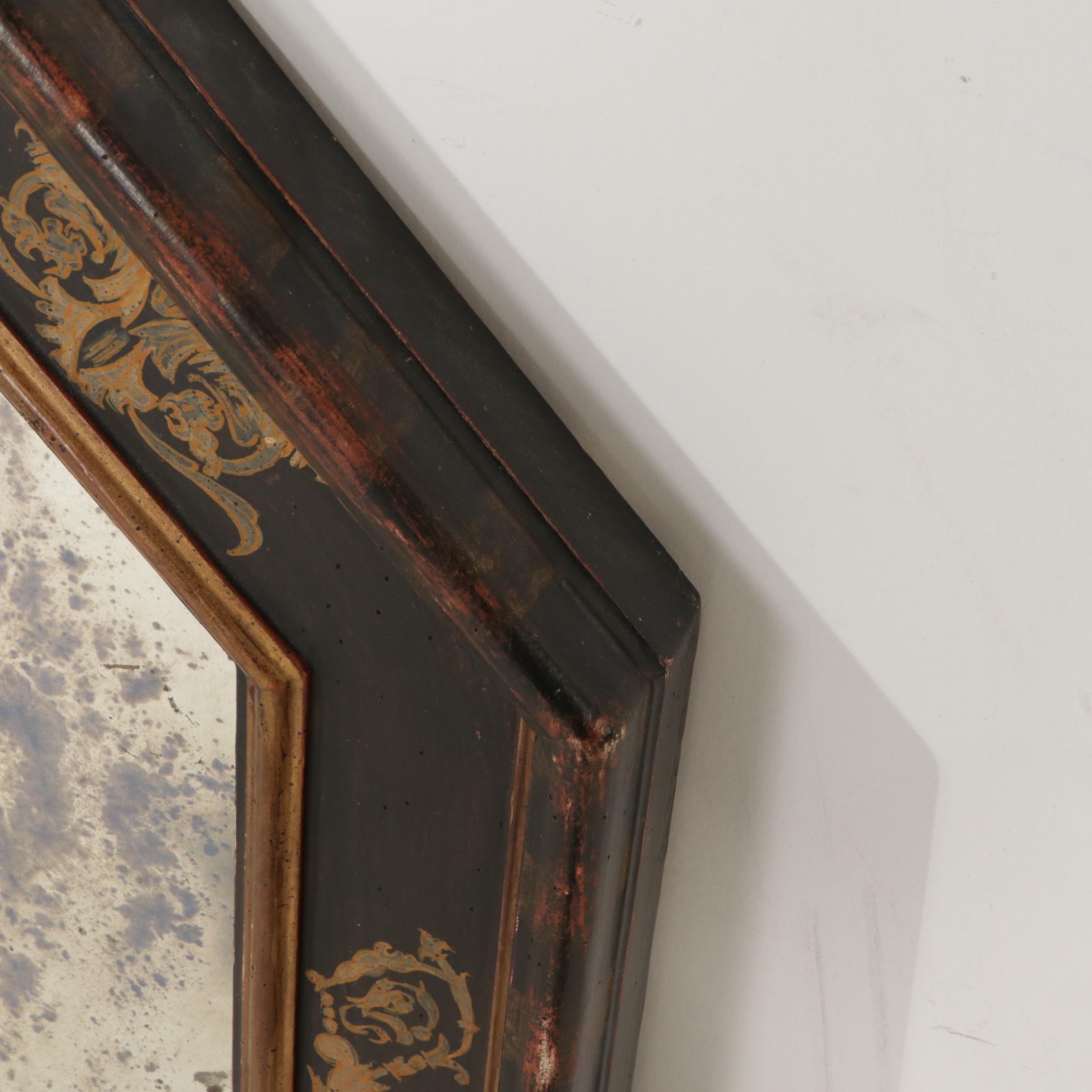 Chapman Spanish Baroque Octagonal Wall Mirror, Late 20th Century