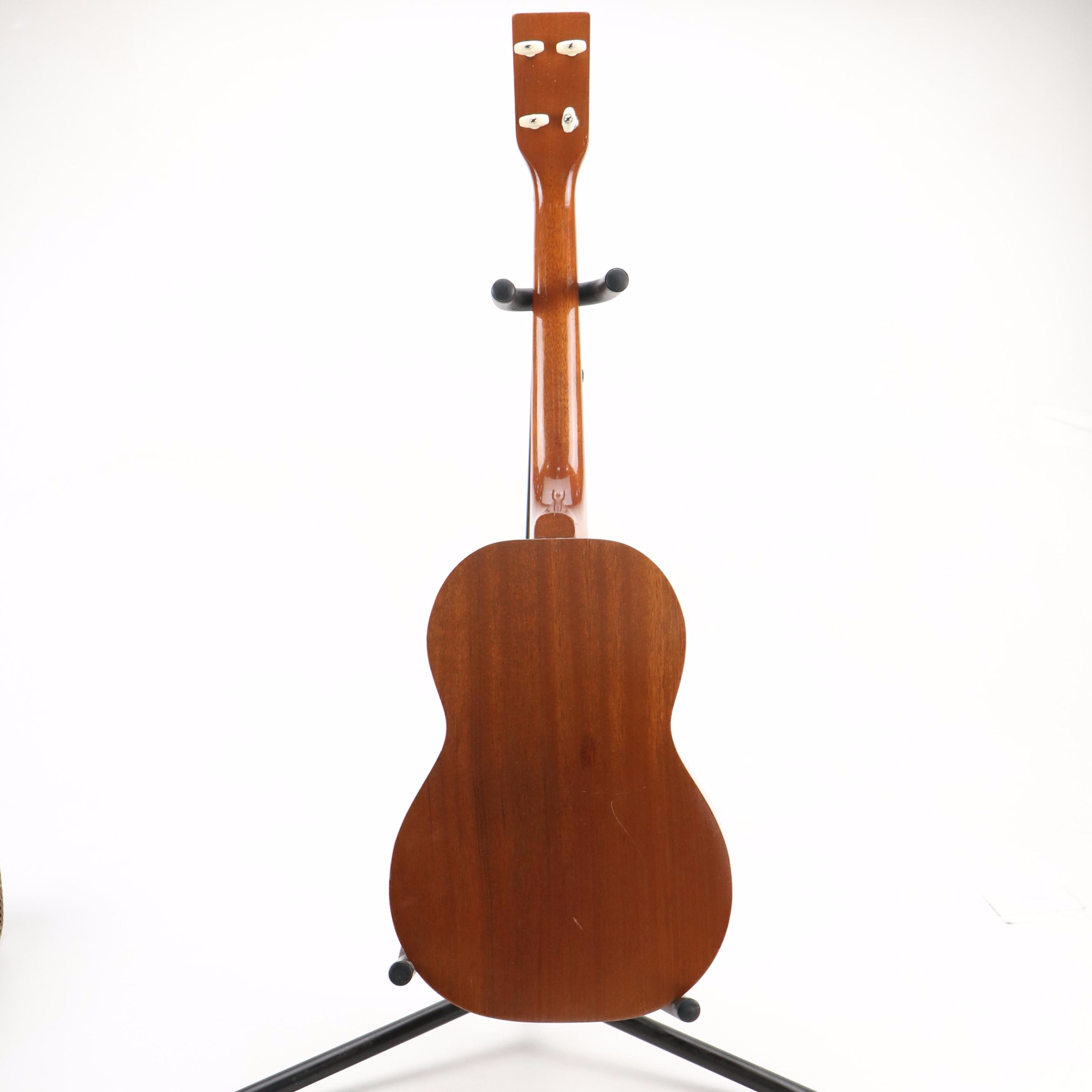 Harmony Mahogany Ukulele with Hardside Case and Sheet Music