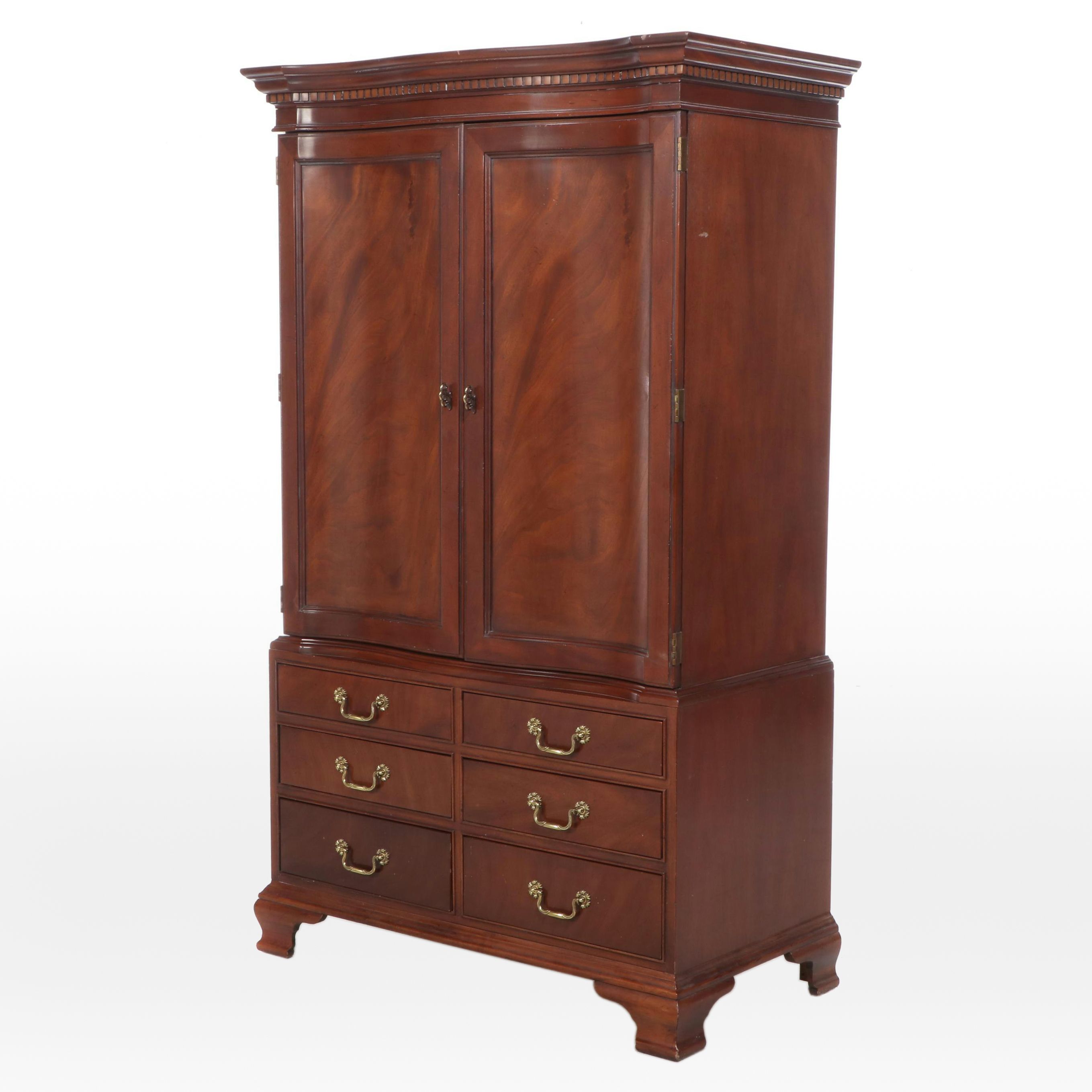 Hickory White "Savannah" Mahogany Armoire