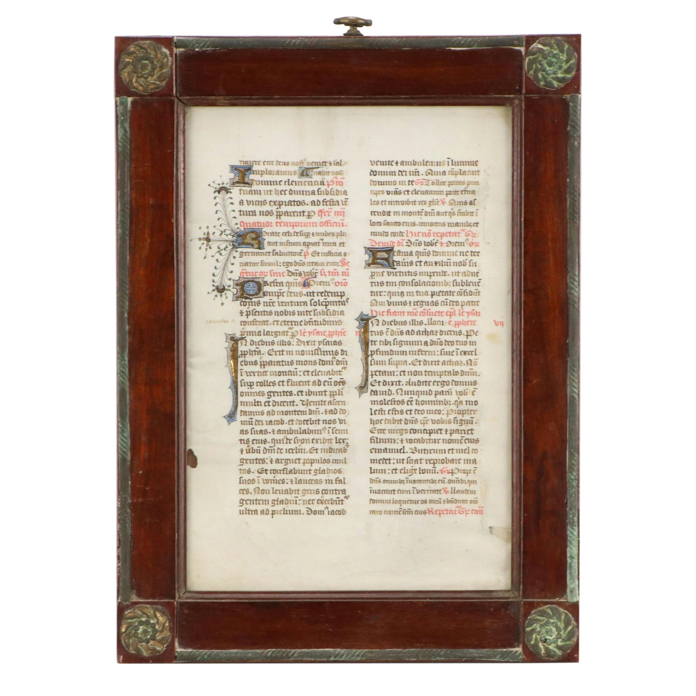 Illuminated Manuscript Leaf