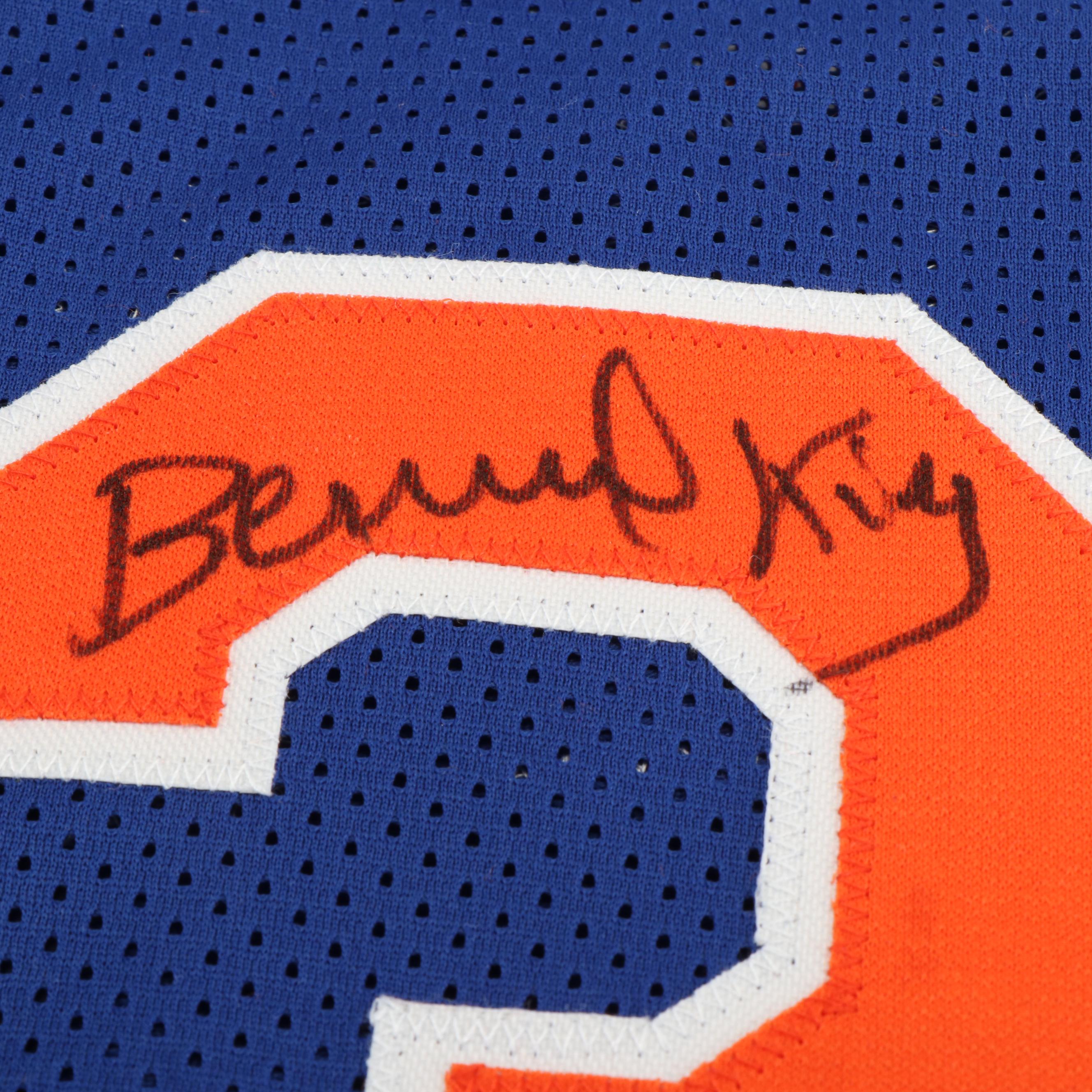 Bernard King Signed “HOF 2013” New York Knicks Basketball Jersey, Beckett