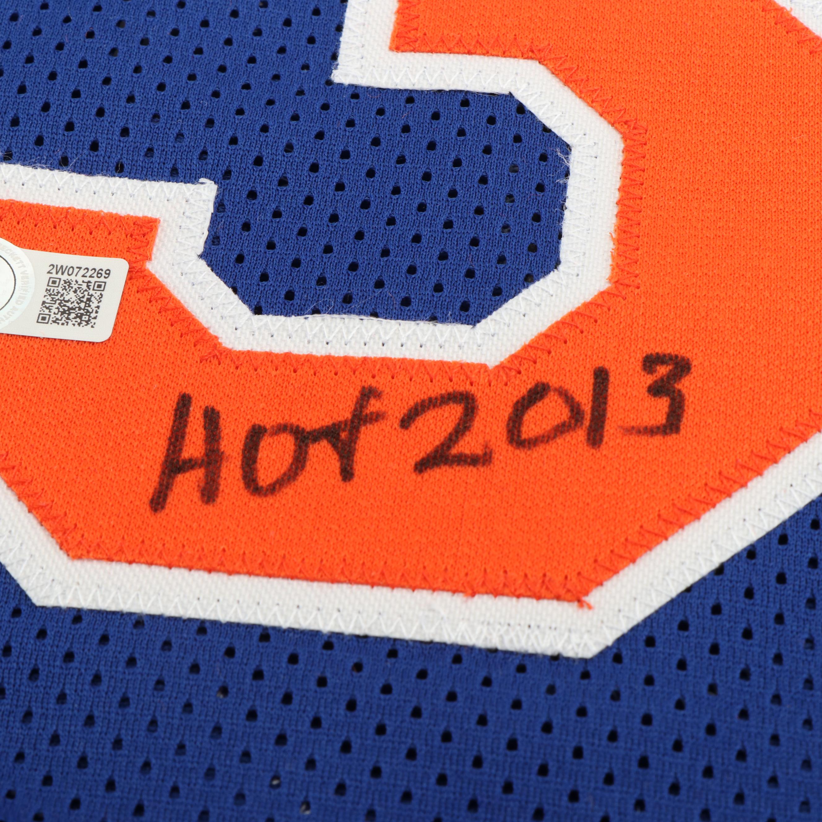 Bernard King Signed “HOF 2013” New York Knicks Basketball Jersey, Beckett