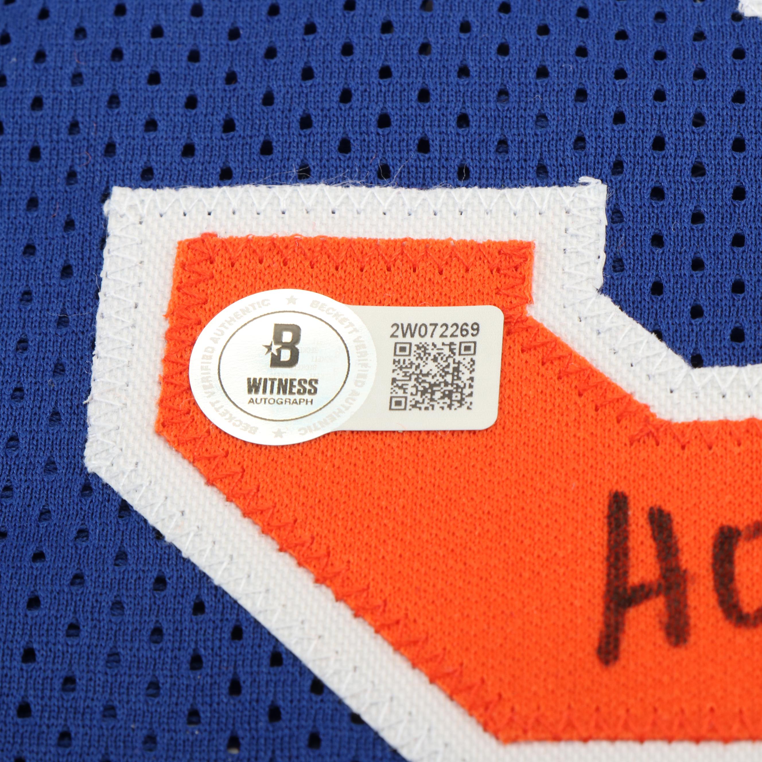 Bernard King Signed “HOF 2013” New York Knicks Basketball Jersey, Beckett