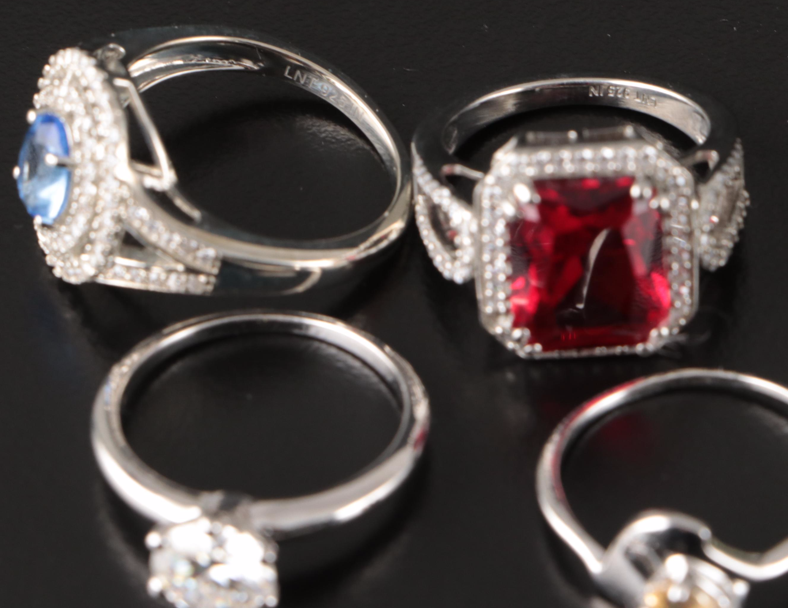 14 Assorted Sterling Silver Rings, Necklaces, Earrings, and Pendants