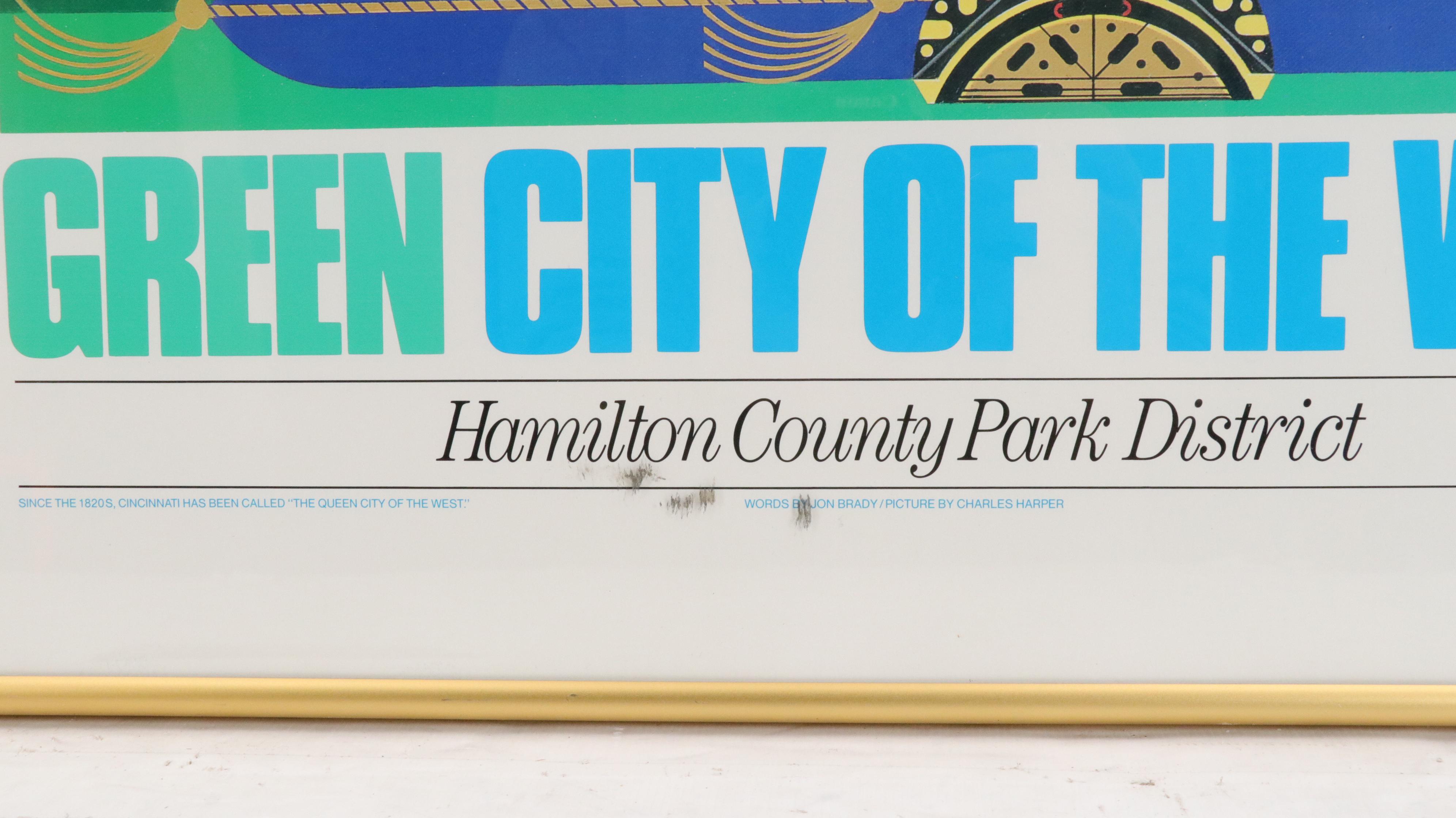 Charley Harper "Cincinnaturally!" Offset Lithograph Poster, 1992