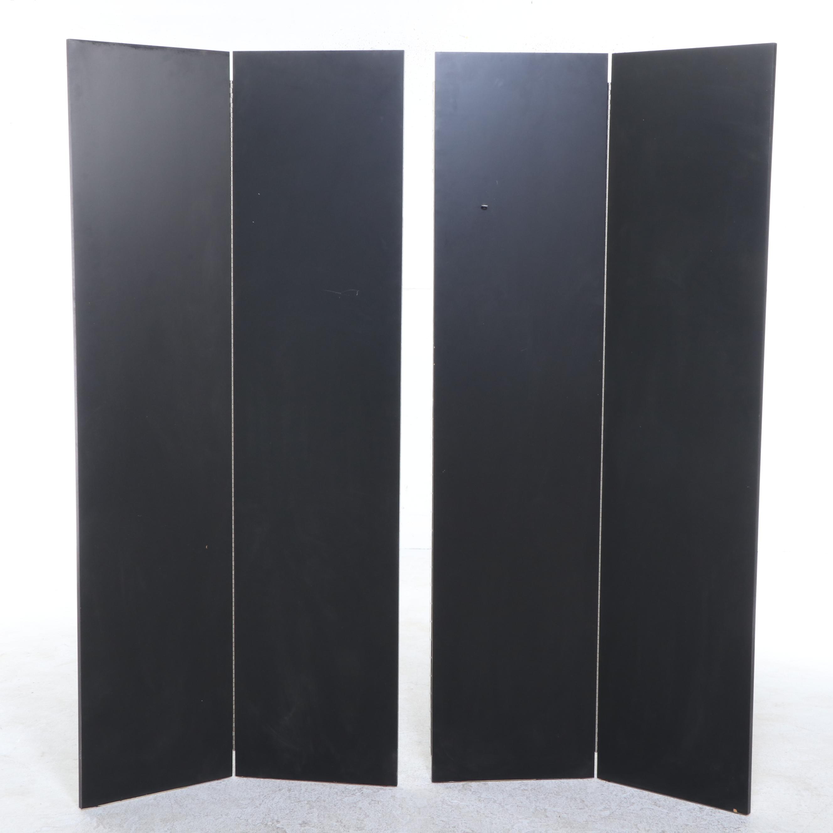 Pair of Deco Revival Mirrored Two-Panel Room Dividers