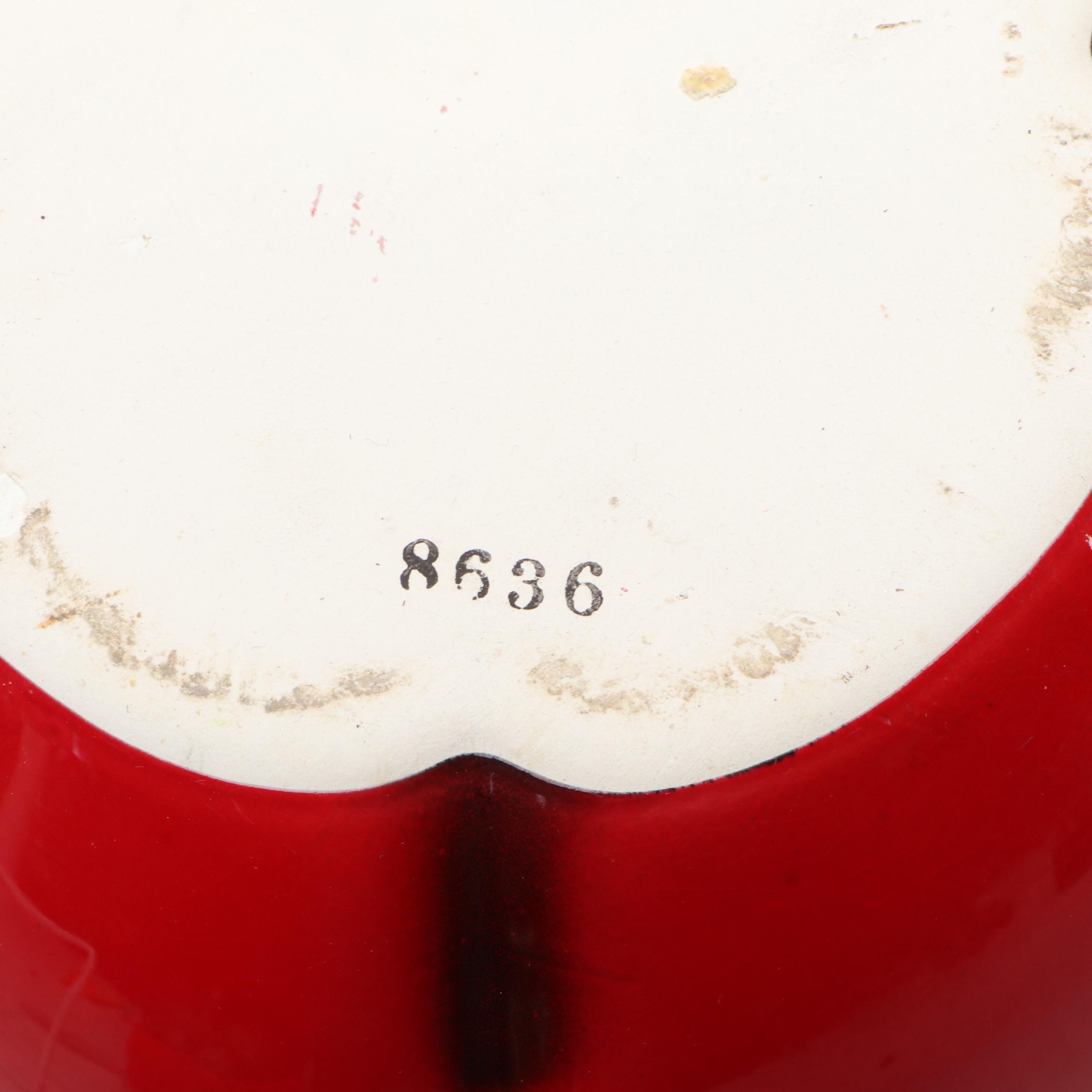 Ceramic Apple and Strawberry Shaped Cookie Jars with Other Ceramic Tableware