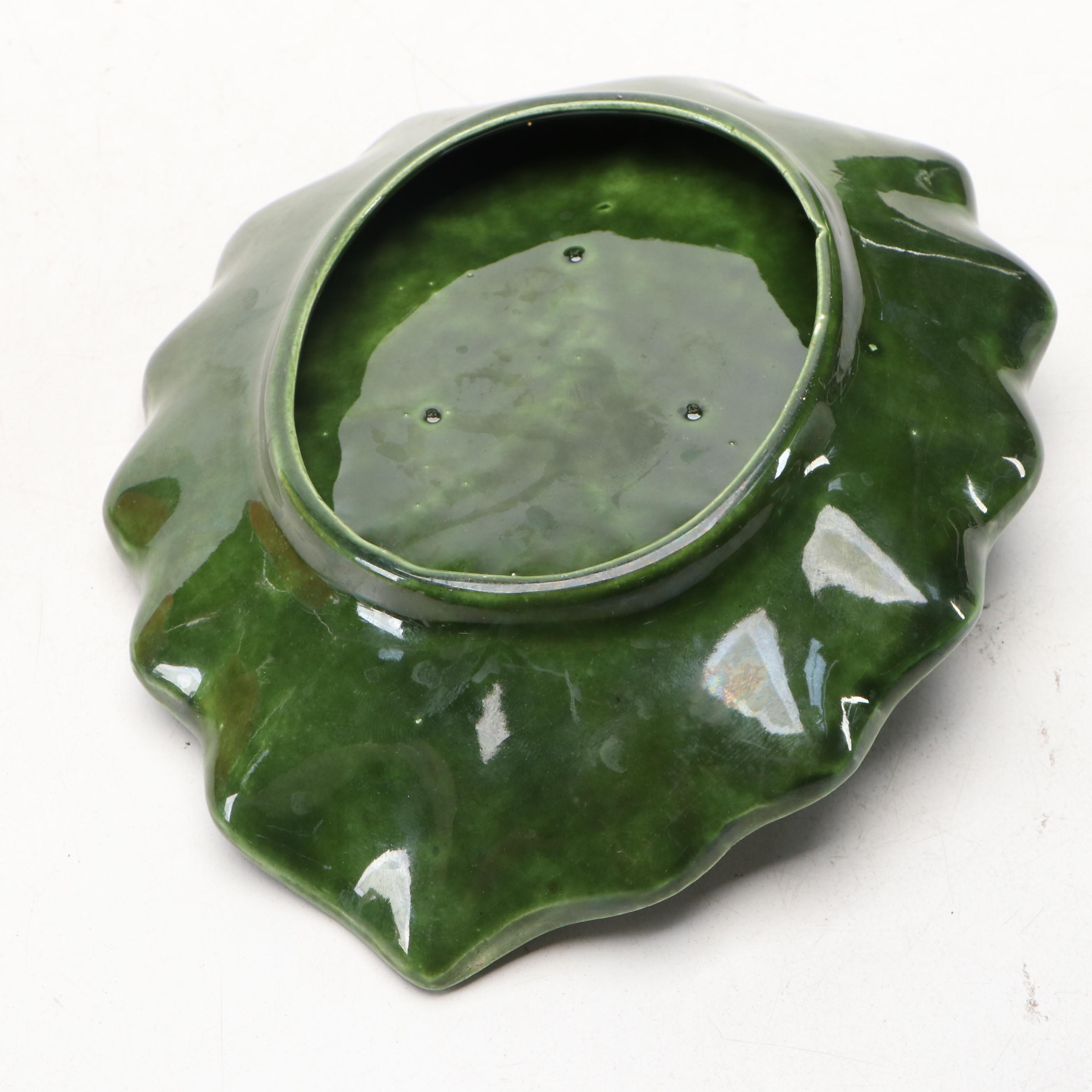 Ceramic Apple and Strawberry Shaped Cookie Jars with Other Ceramic Tableware