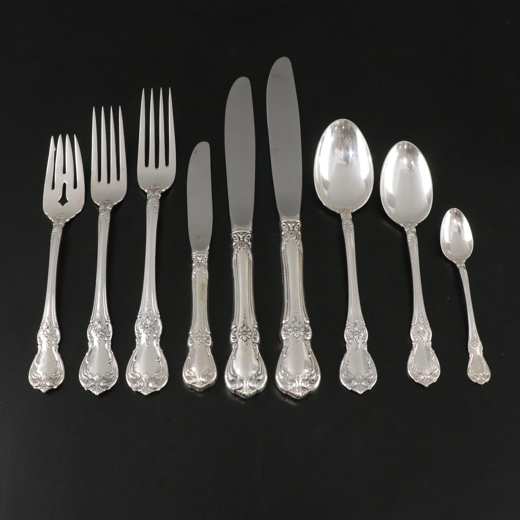 Sterling Silver Towle "Old Master" Flatware With Serving and Specialty Pieces