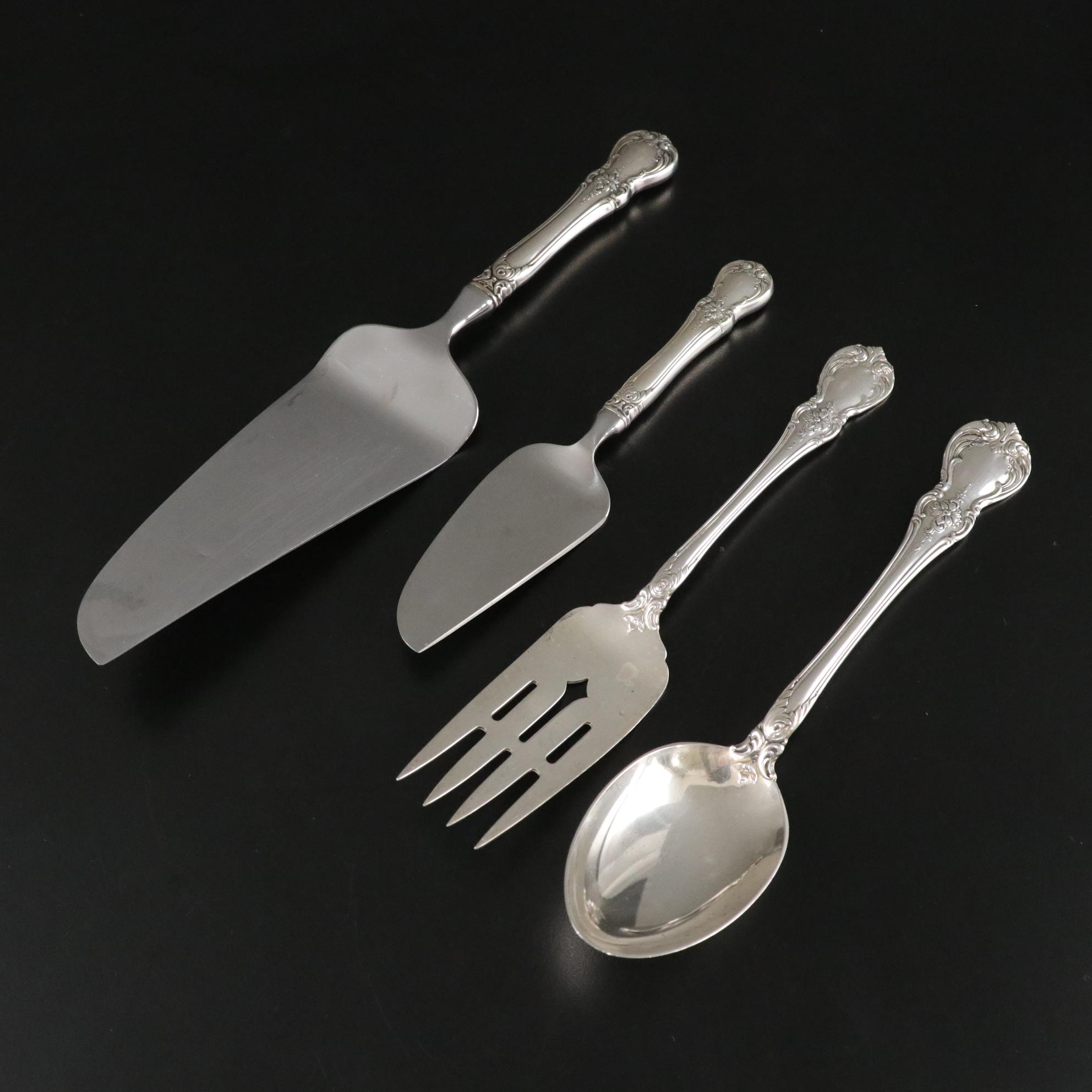 Sterling Silver Towle "Old Master" Flatware With Serving and Specialty Pieces