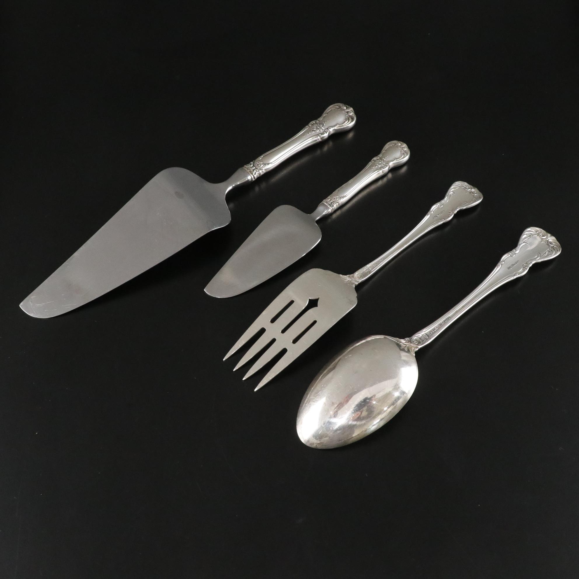 Sterling Silver Towle "Old Master" Flatware With Serving and Specialty Pieces