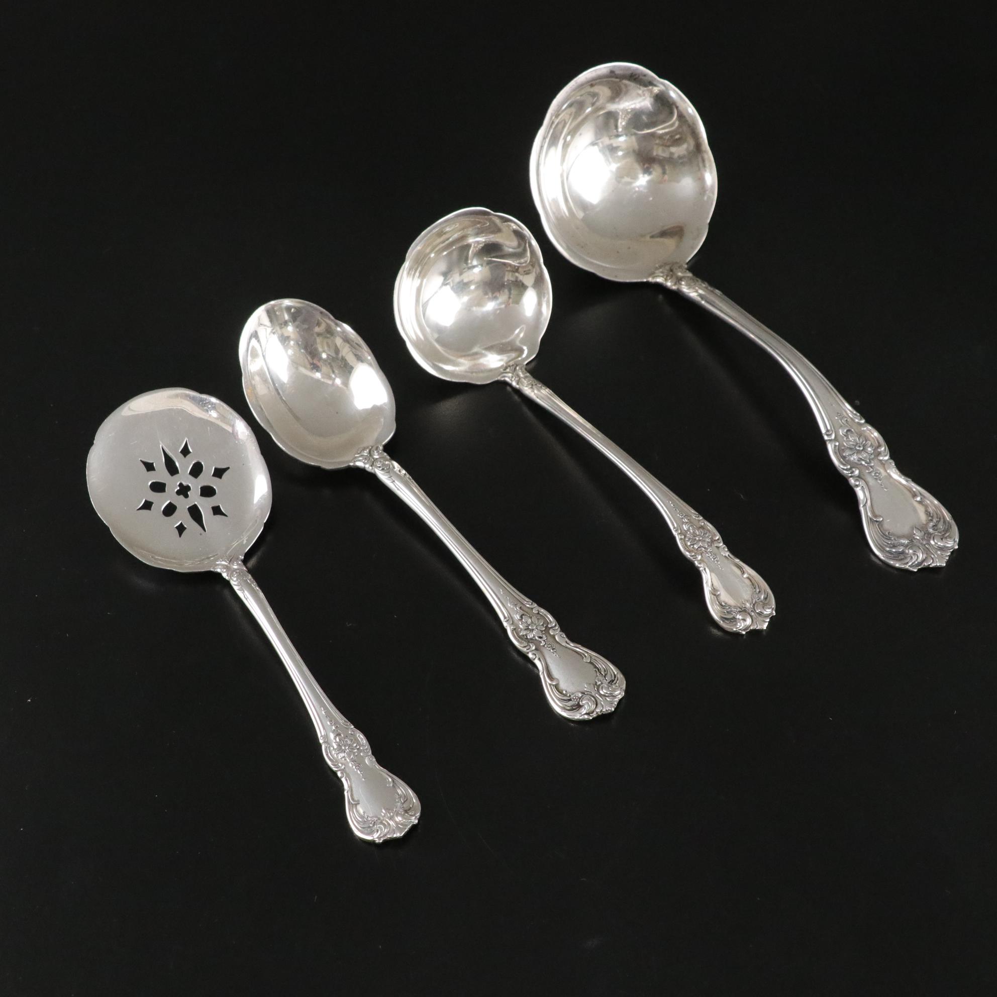 Sterling Silver Towle "Old Master" Flatware With Serving and Specialty Pieces