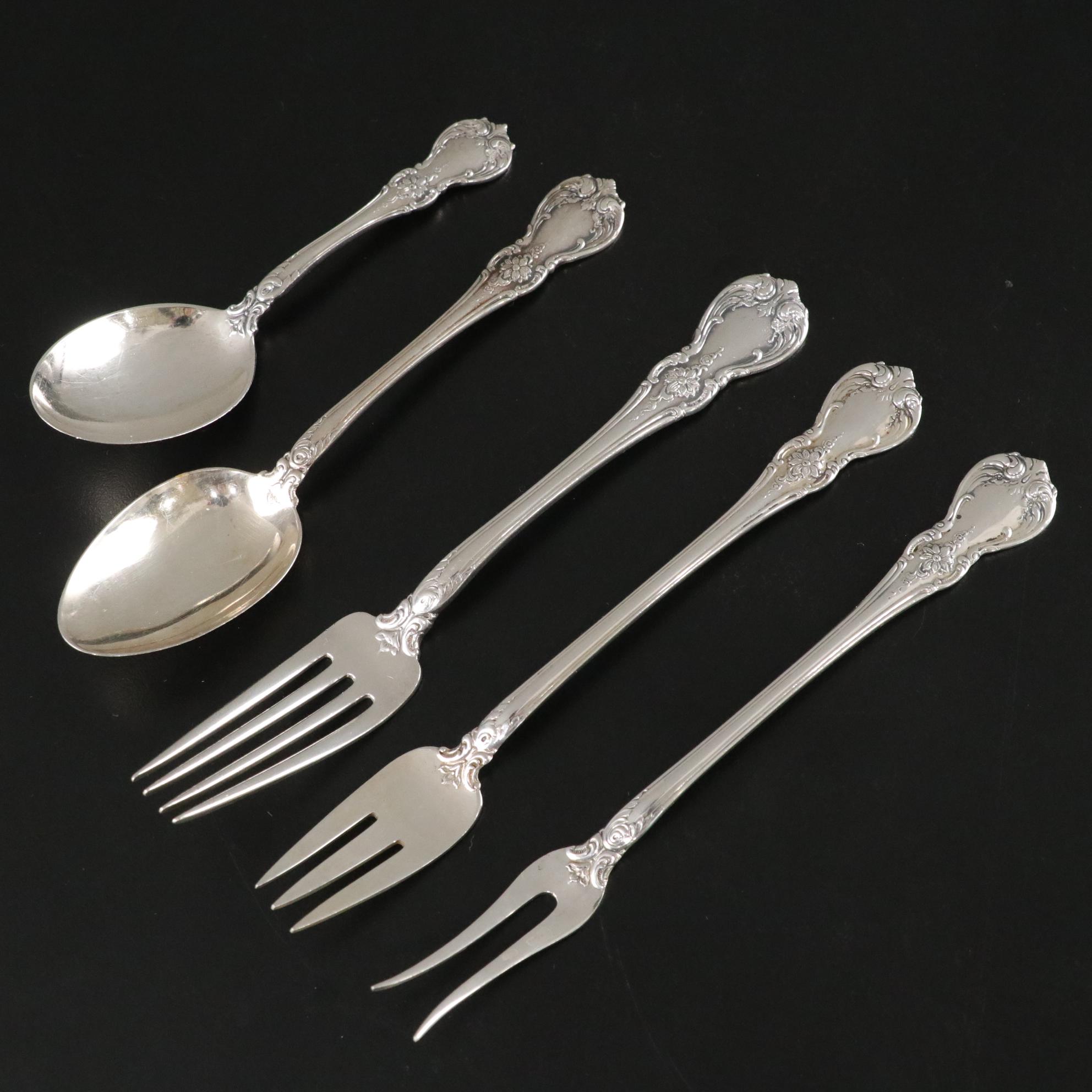 Sterling Silver Towle "Old Master" Flatware With Serving and Specialty Pieces