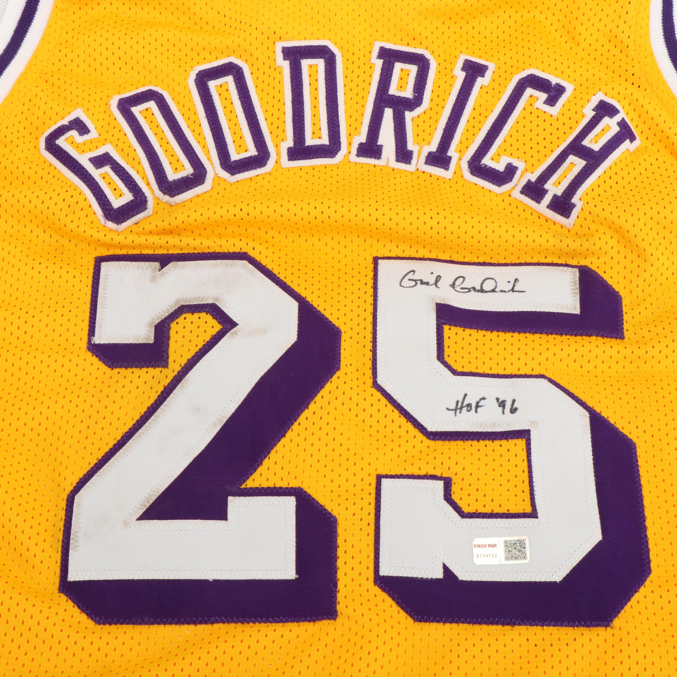 Gail Goodrich Signed “HOF 96” Los Angeles Lakers Basketball Jersey, Tri-Star