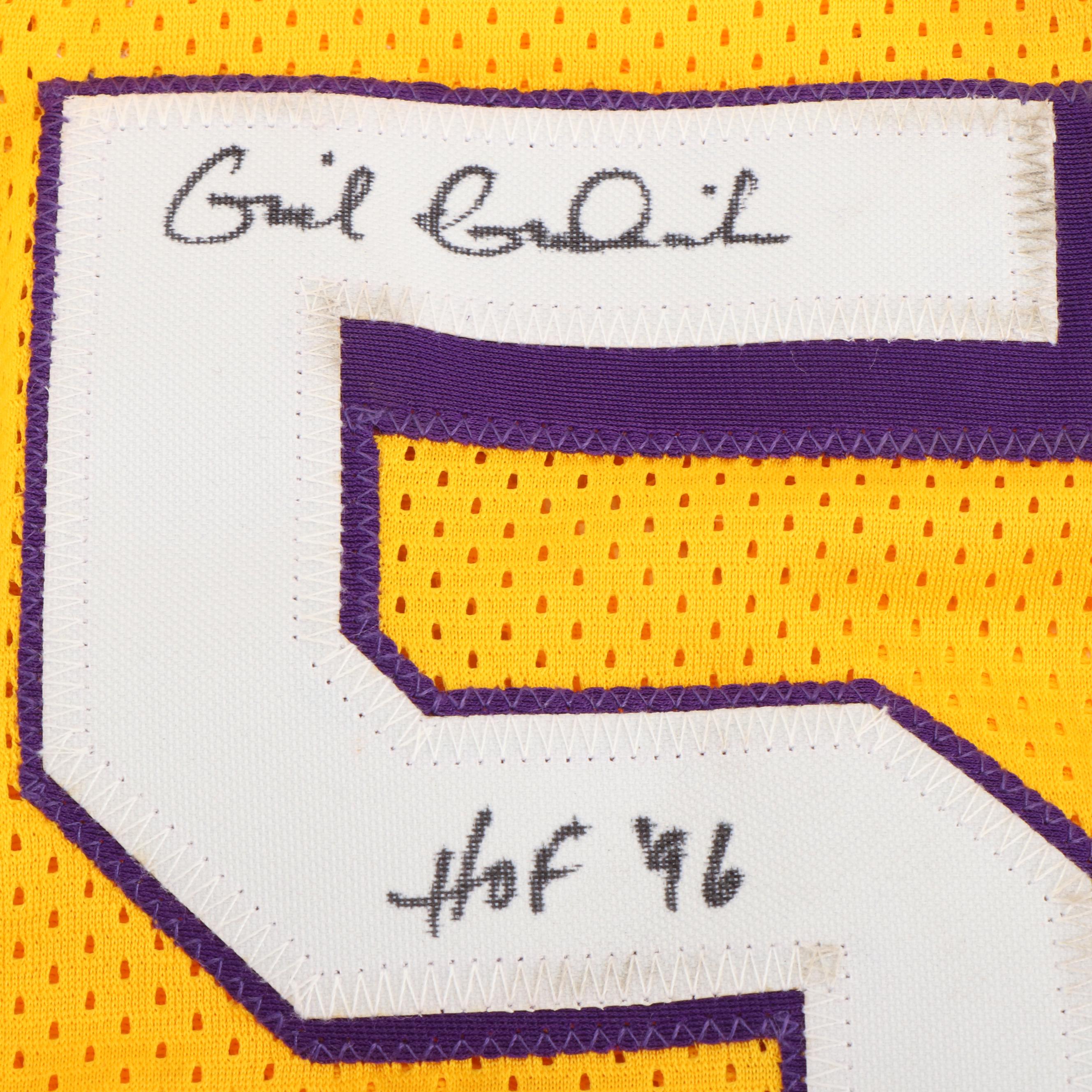 Gail Goodrich Signed “HOF 96” Los Angeles Lakers Basketball Jersey, Tri-Star