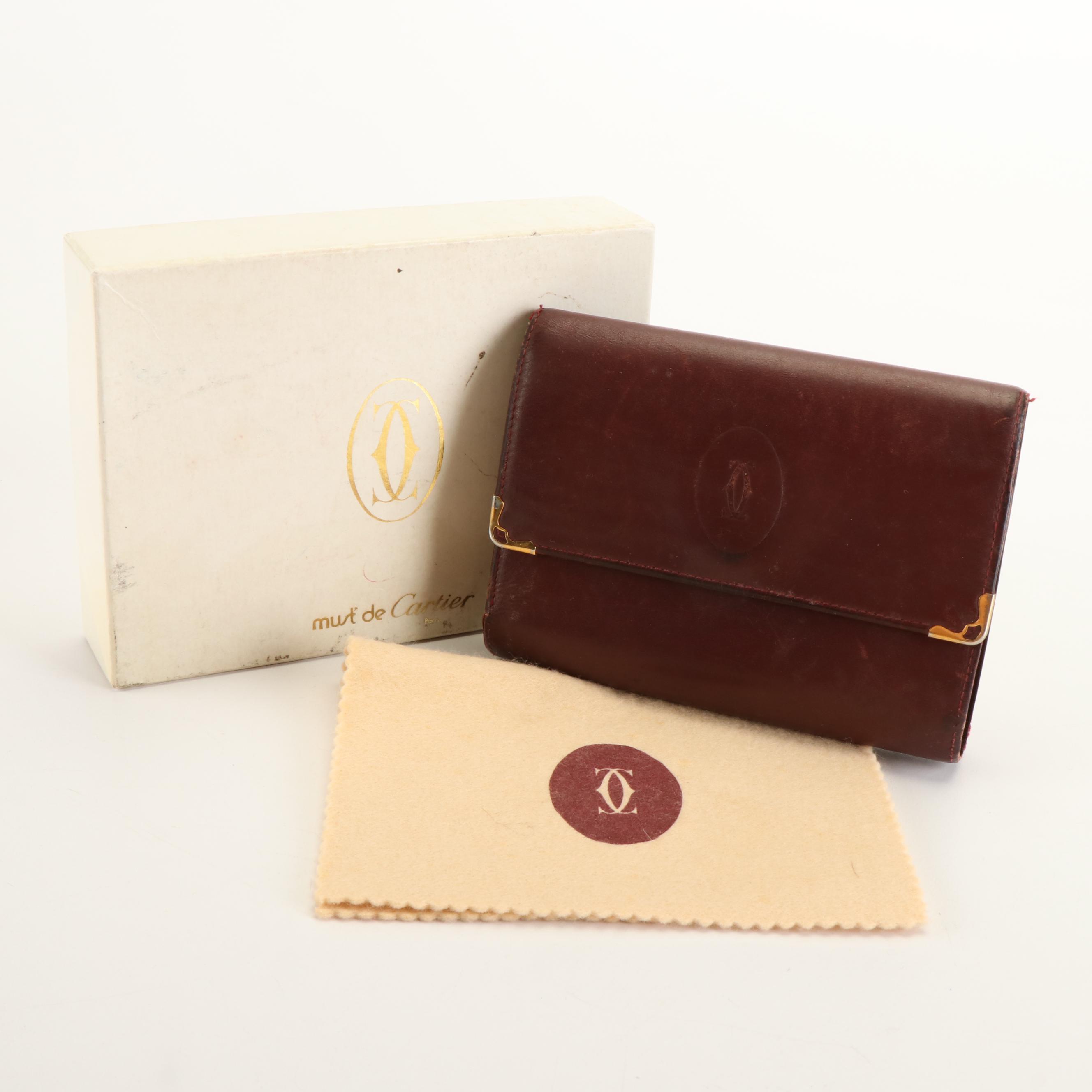 Cartier Must de Cartier Trifold Compact Wallet