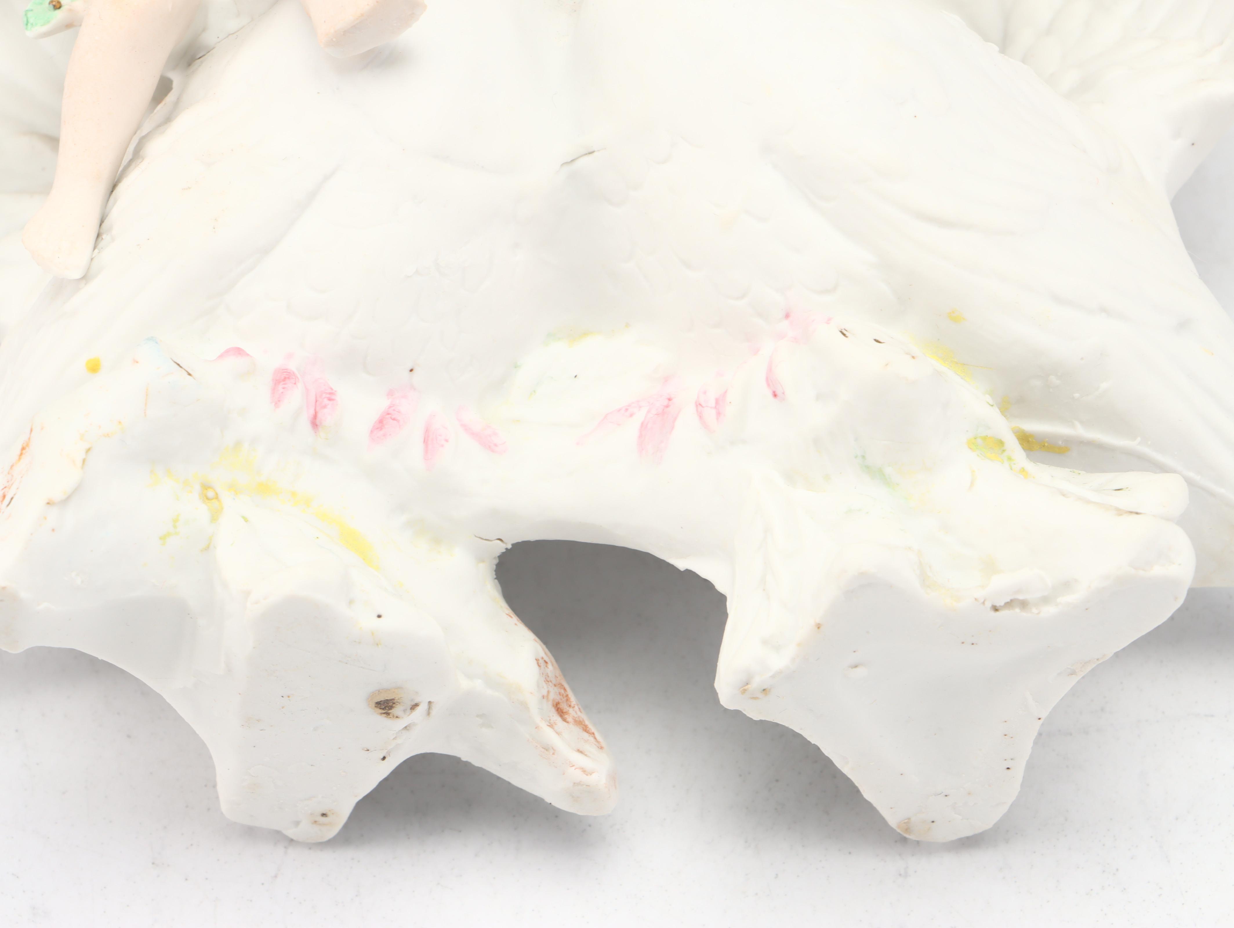 Moriyama China Putto Pulling Cart with Lefton Cart and More Porcelain Figurines