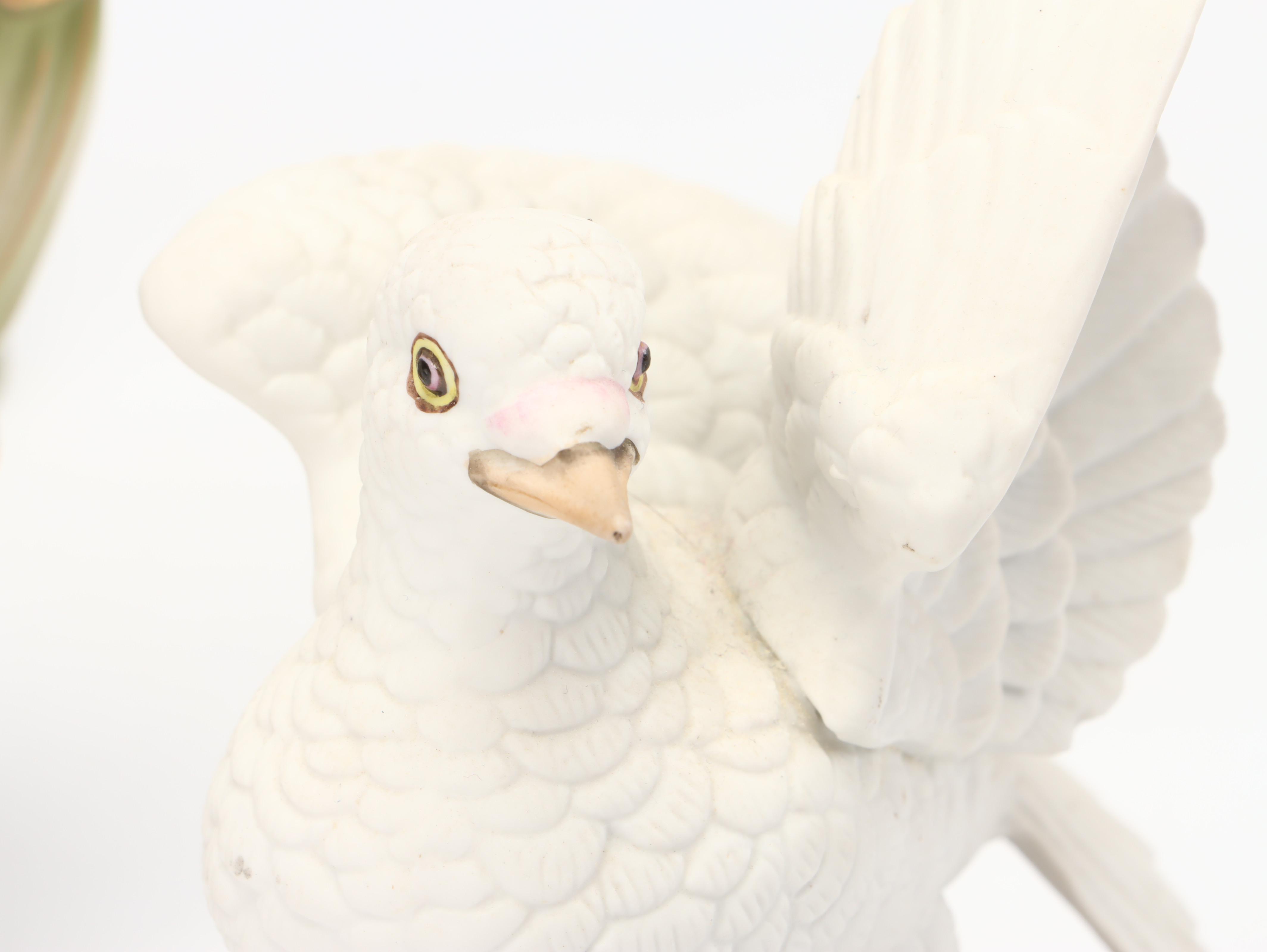 Moriyama China Putto Pulling Cart with Lefton Cart and More Porcelain Figurines