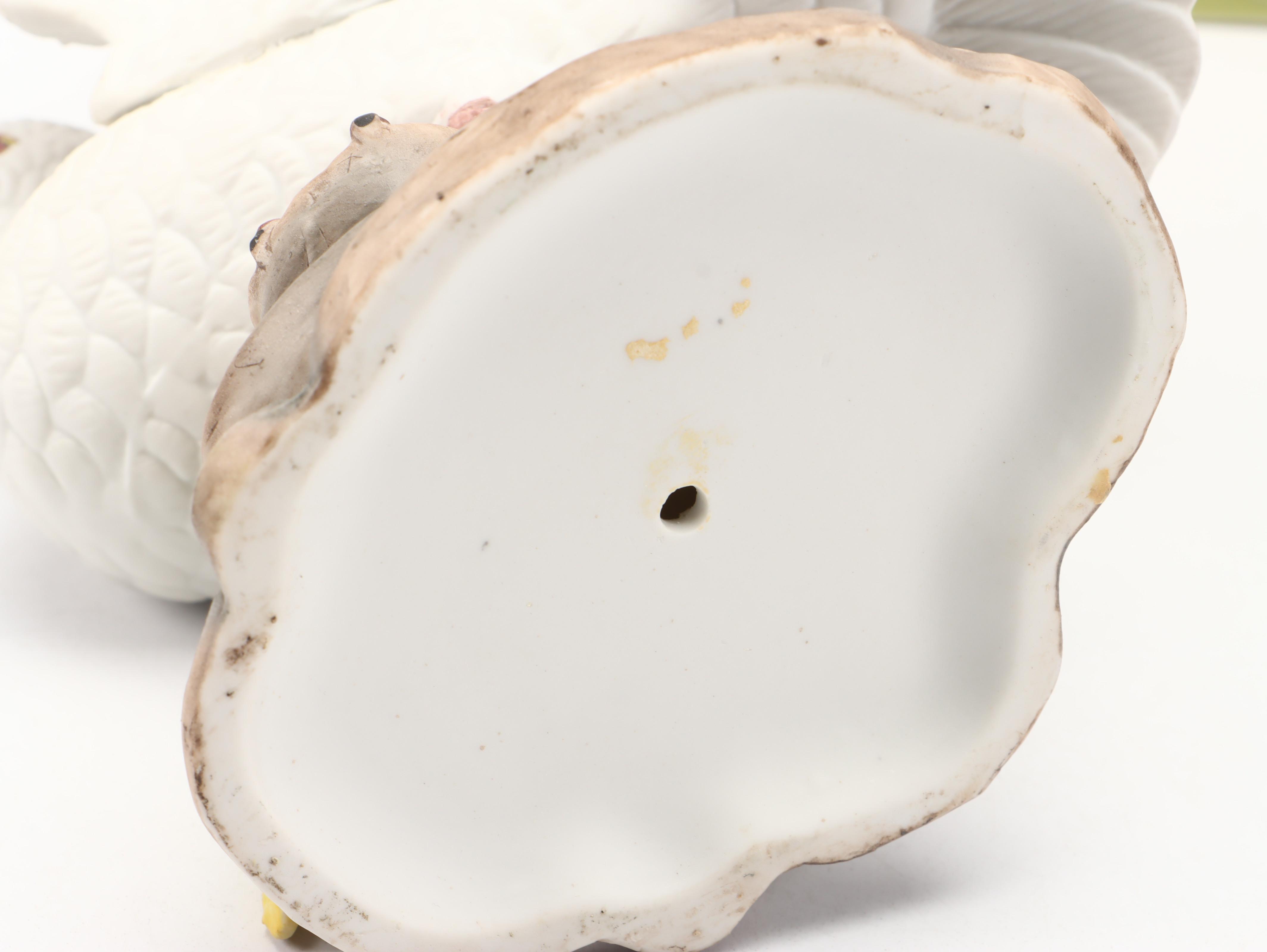 Moriyama China Putto Pulling Cart with Lefton Cart and More Porcelain Figurines