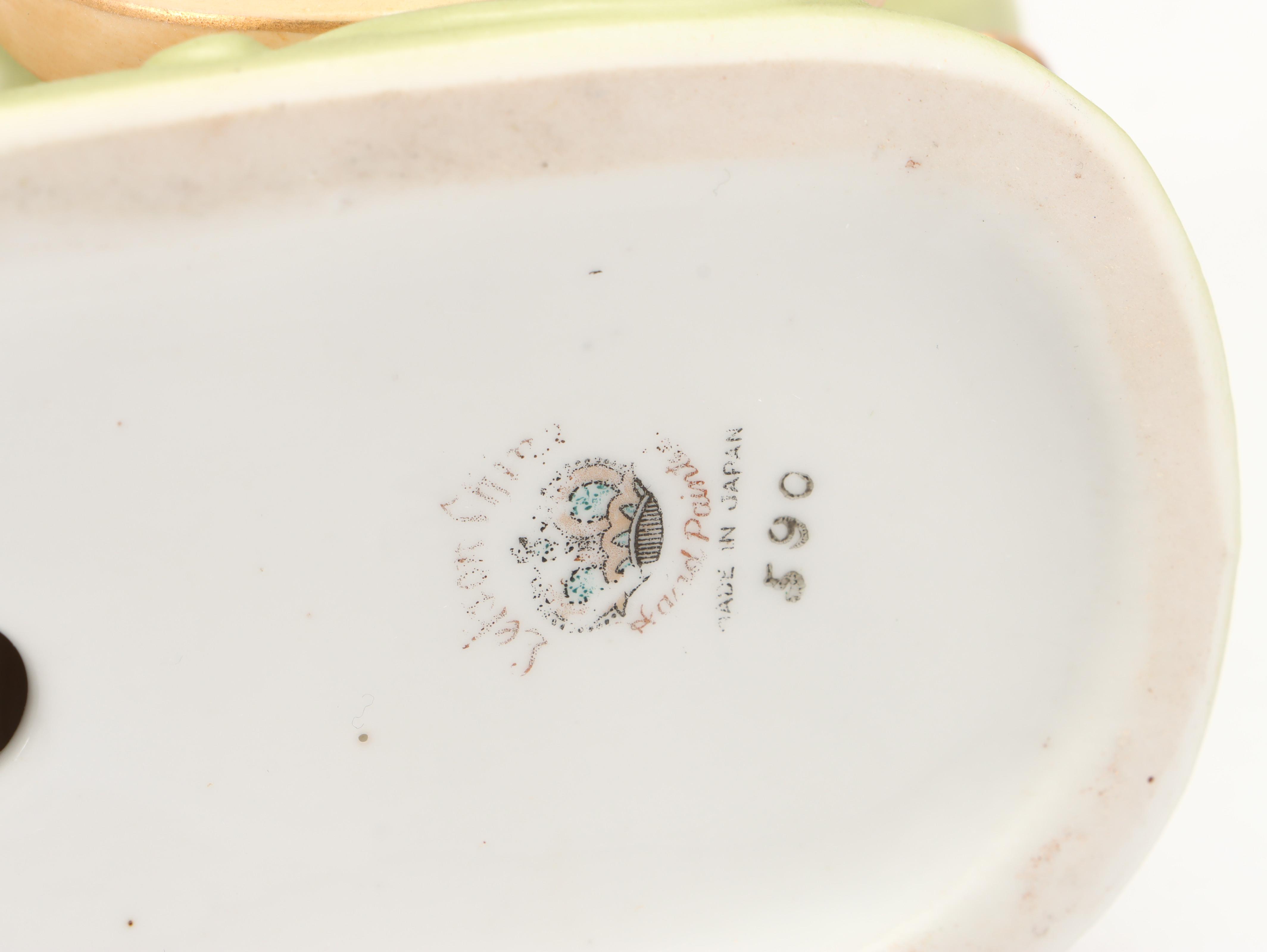 Moriyama China Putto Pulling Cart with Lefton Cart and More Porcelain Figurines