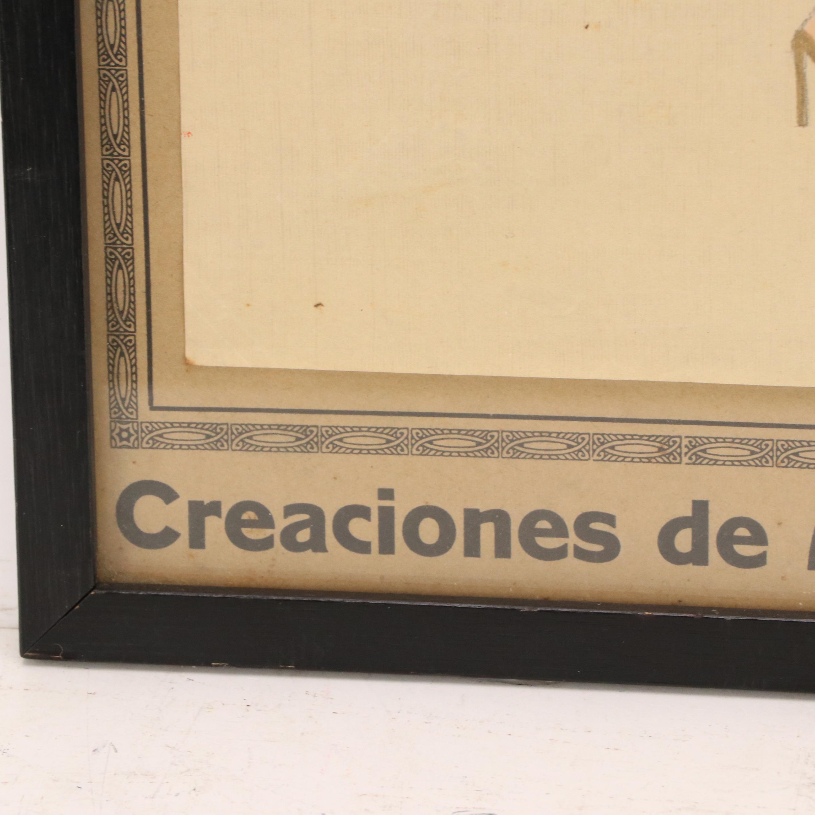 Attributed to Álvaro Retana Fashion Drawing of Charleston-Flamenco Dancer