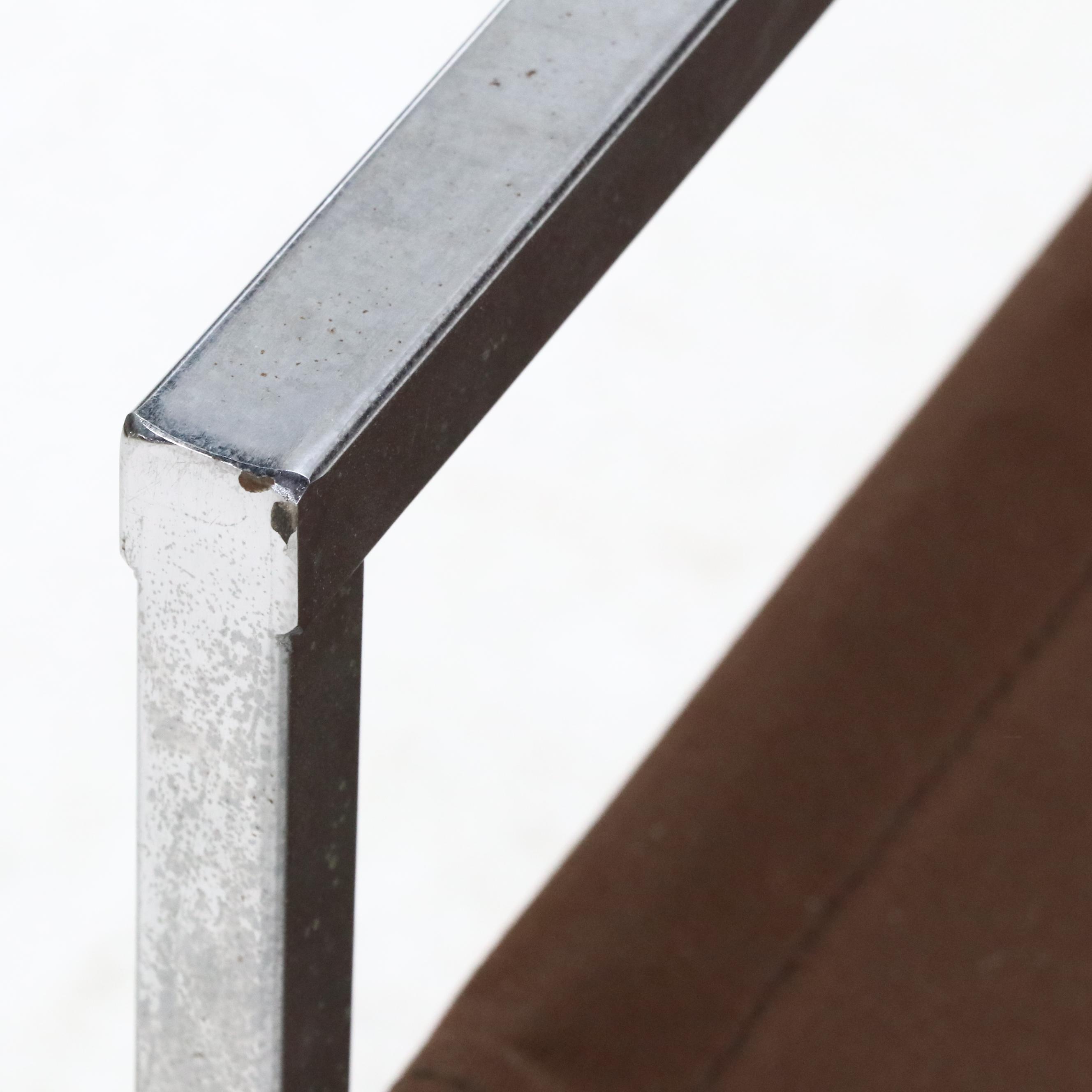 Set of Four Mid Century Modern Style Chrome Director's Chairs, Mid-Late 20th C.