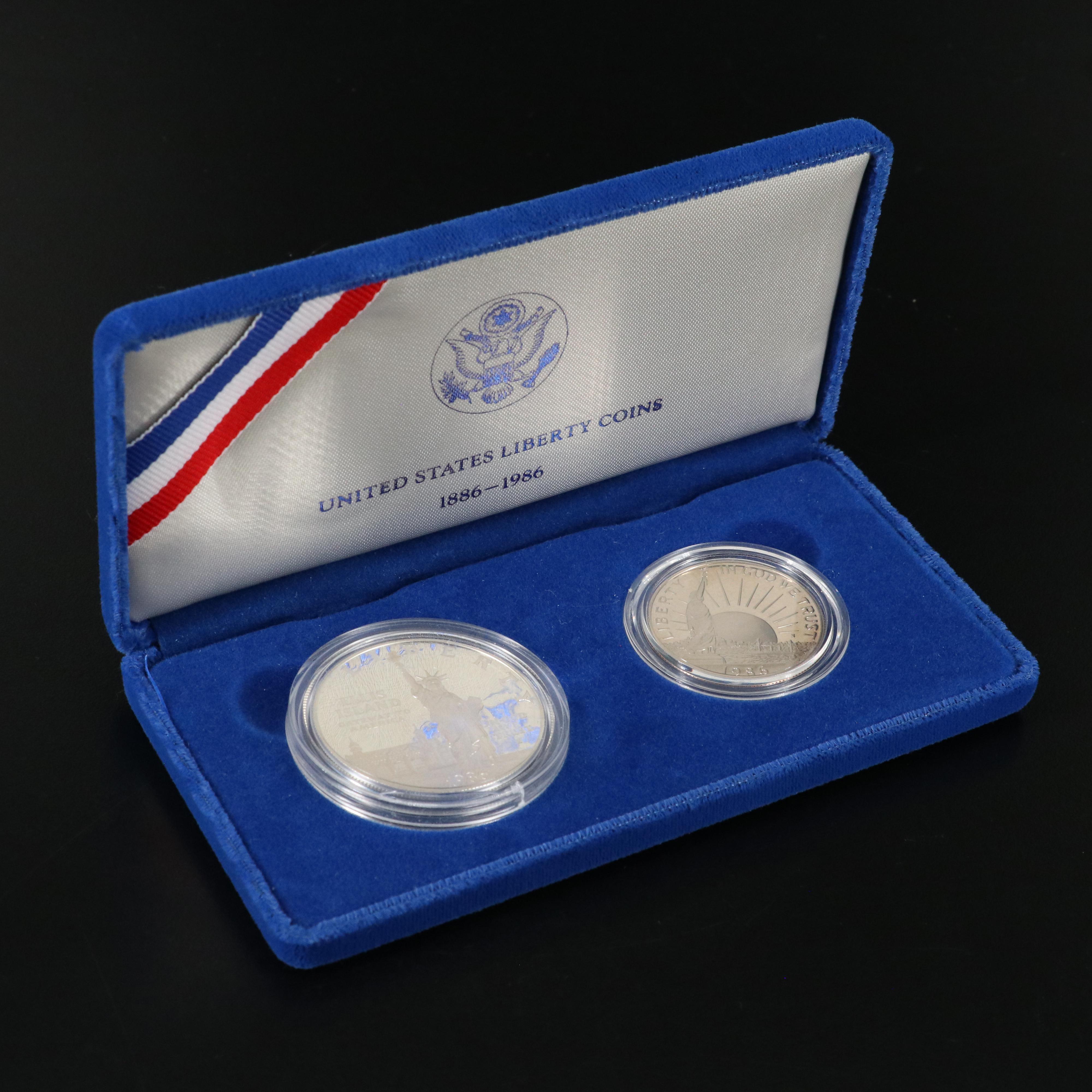 Collection of U.S. Coins with a 1986 Liberty Coin Set