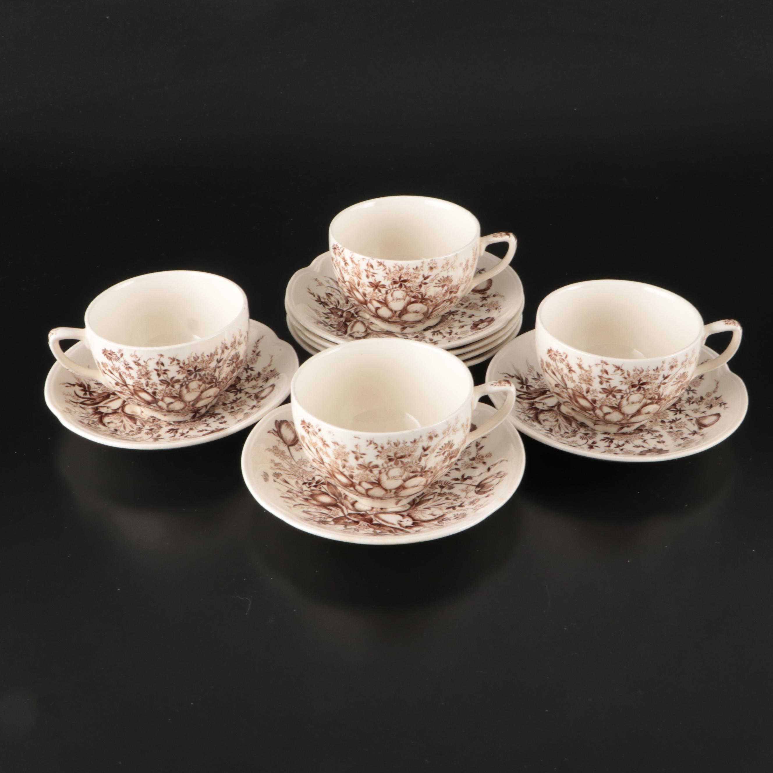 Johnson Bros. "Dover" Dinnerware with "Harvest Time" Gravy Boat