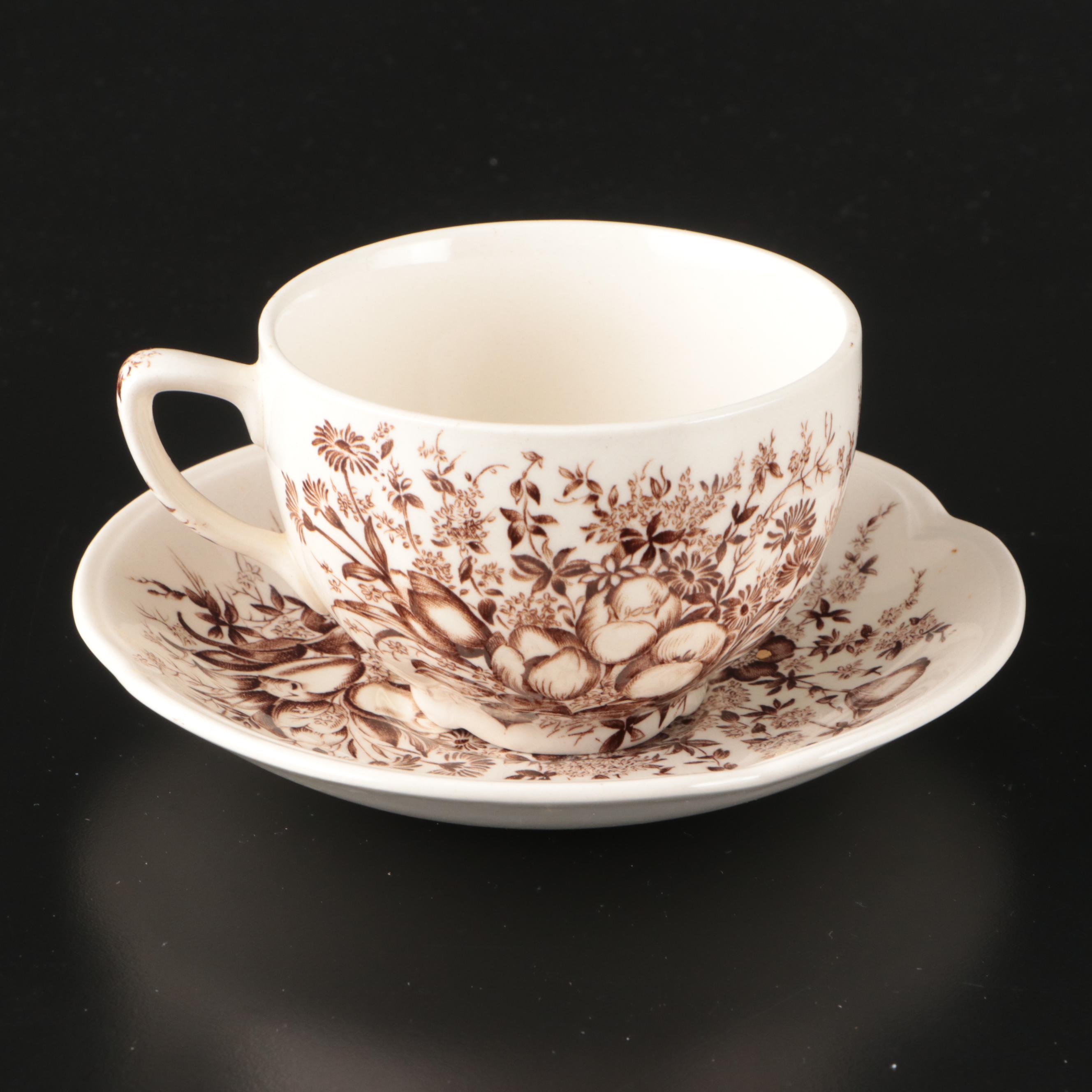 Johnson Bros. "Dover" Dinnerware with "Harvest Time" Gravy Boat