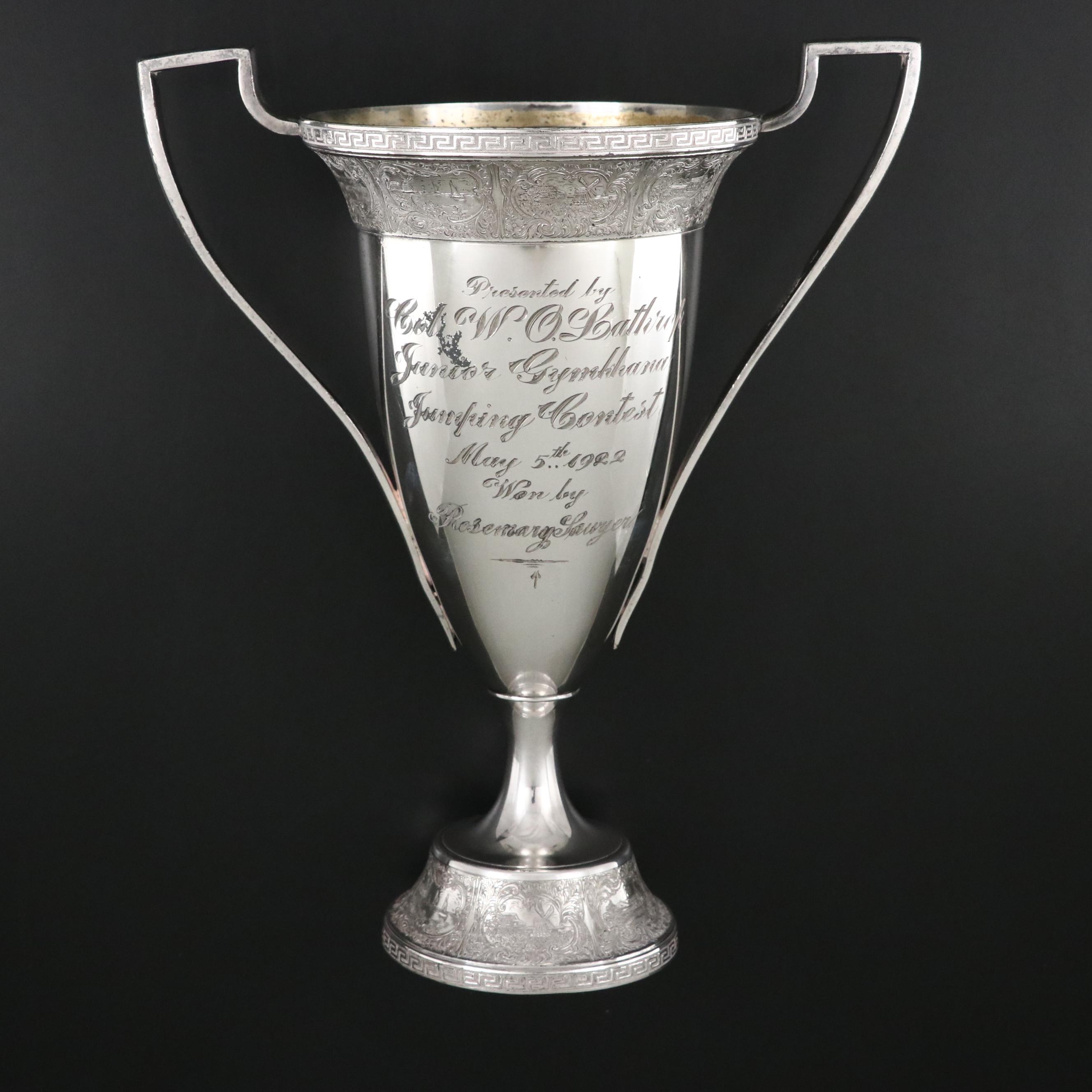 Equestrian Silver Plate Junior Gymkhana Trophy, 1922