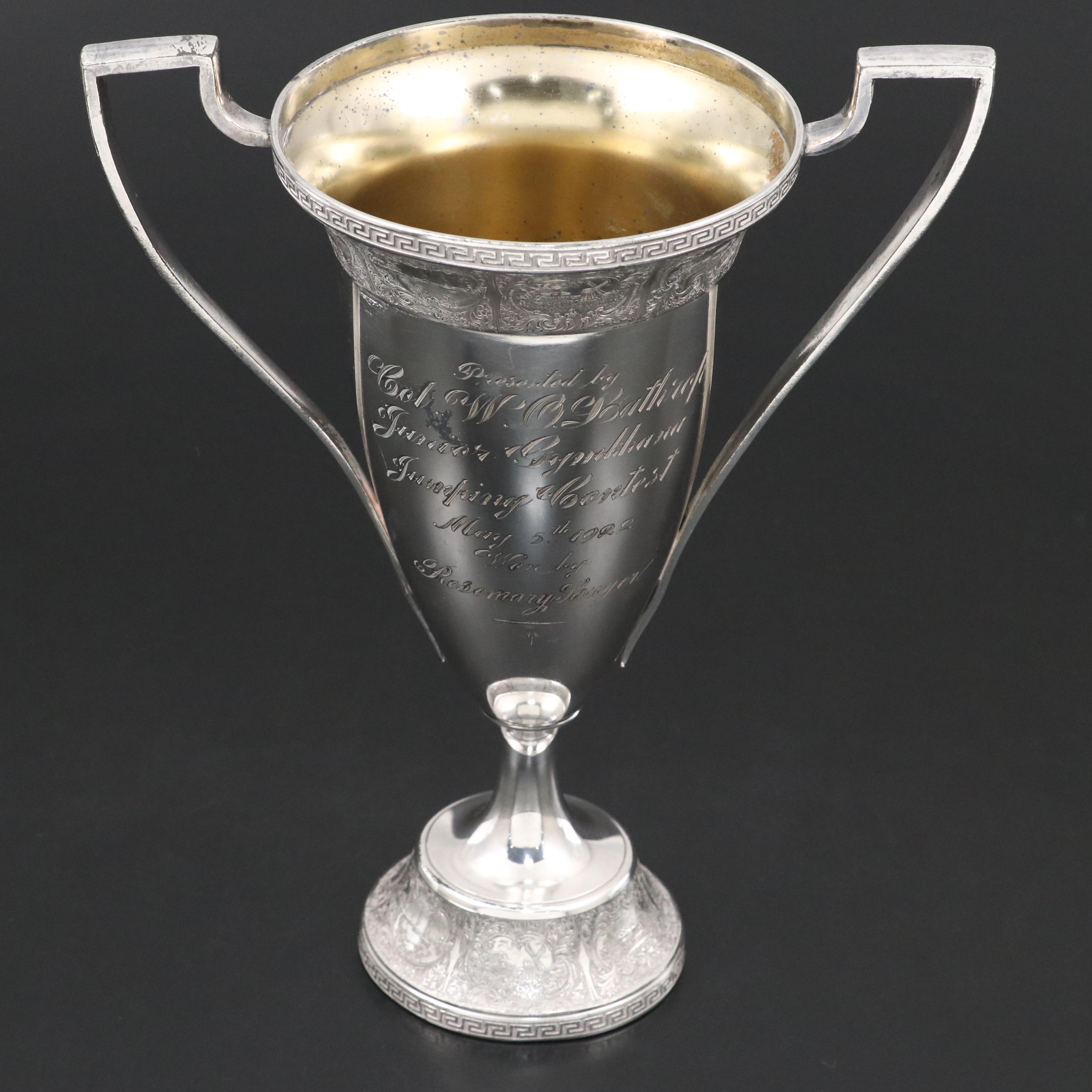 Equestrian Silver Plate Junior Gymkhana Trophy, 1922
