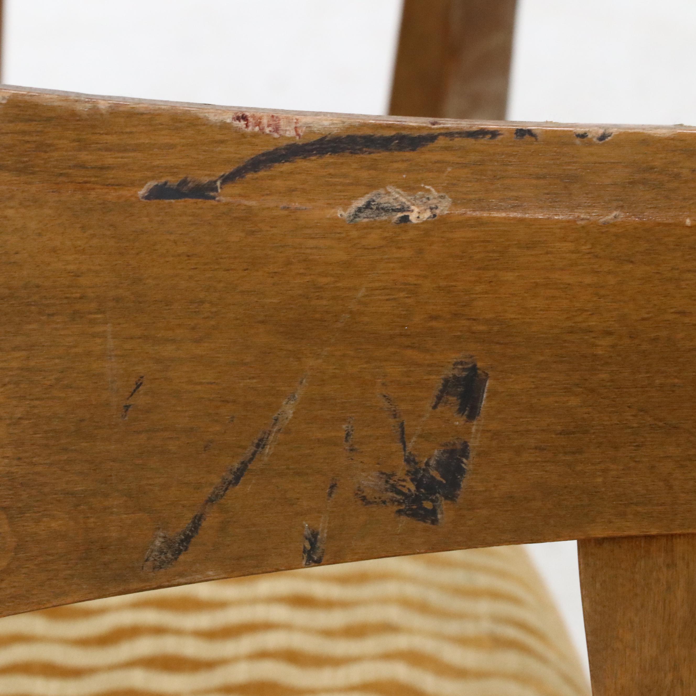 Five Heywood-Wakefield "Cadence" Birch Dining Chairs in Sable Finish