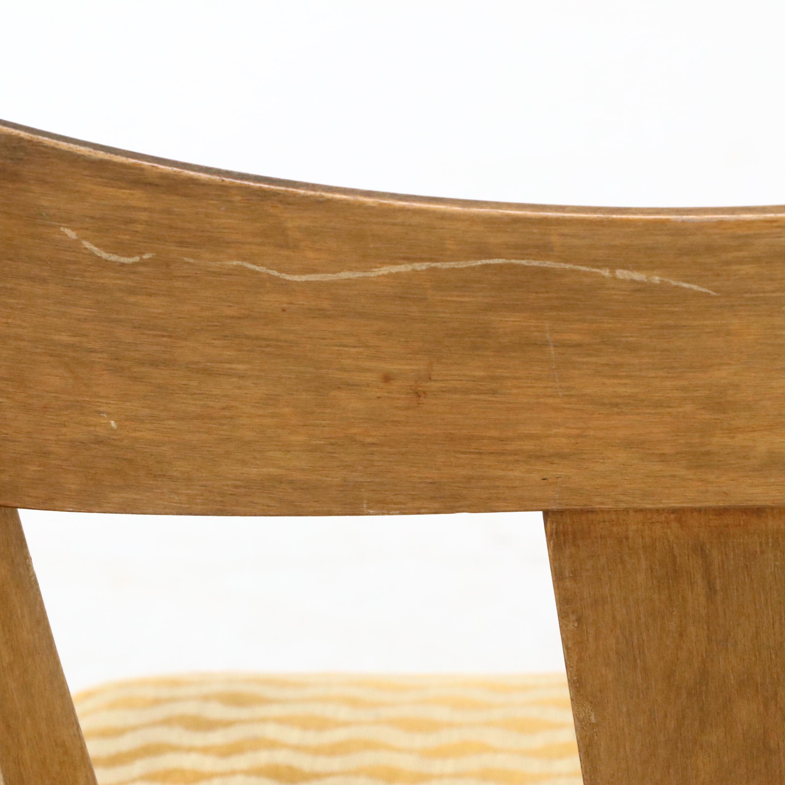 Five Heywood-Wakefield "Cadence" Birch Dining Chairs in Sable Finish