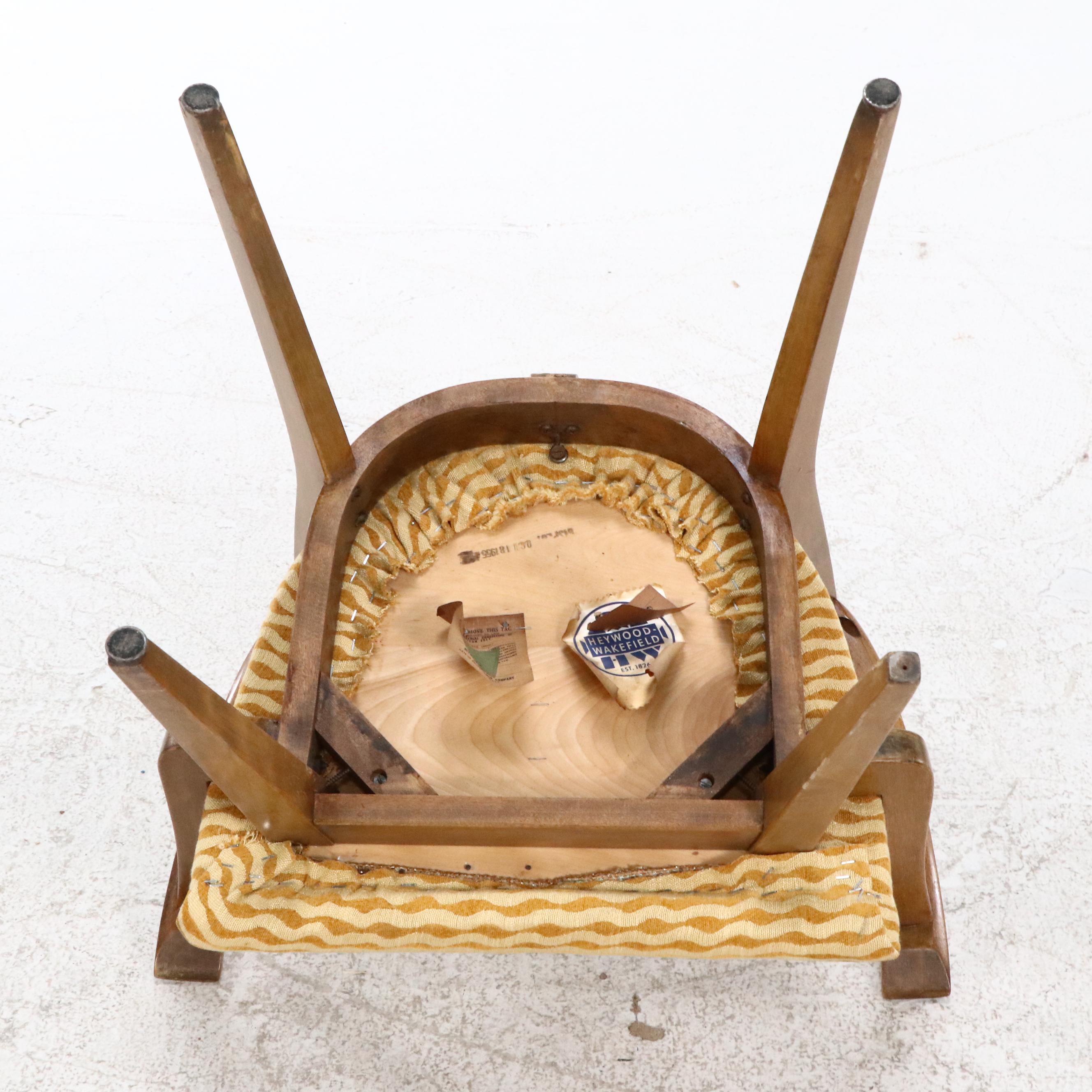 Five Heywood-Wakefield "Cadence" Birch Dining Chairs in Sable Finish