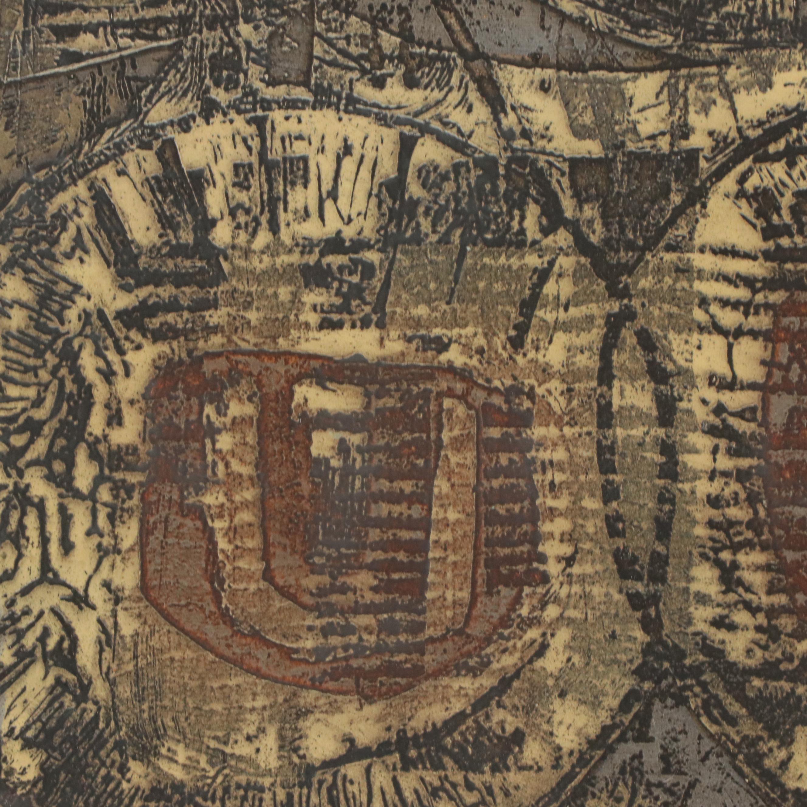 Edward Bartram Etching "Mandalas"