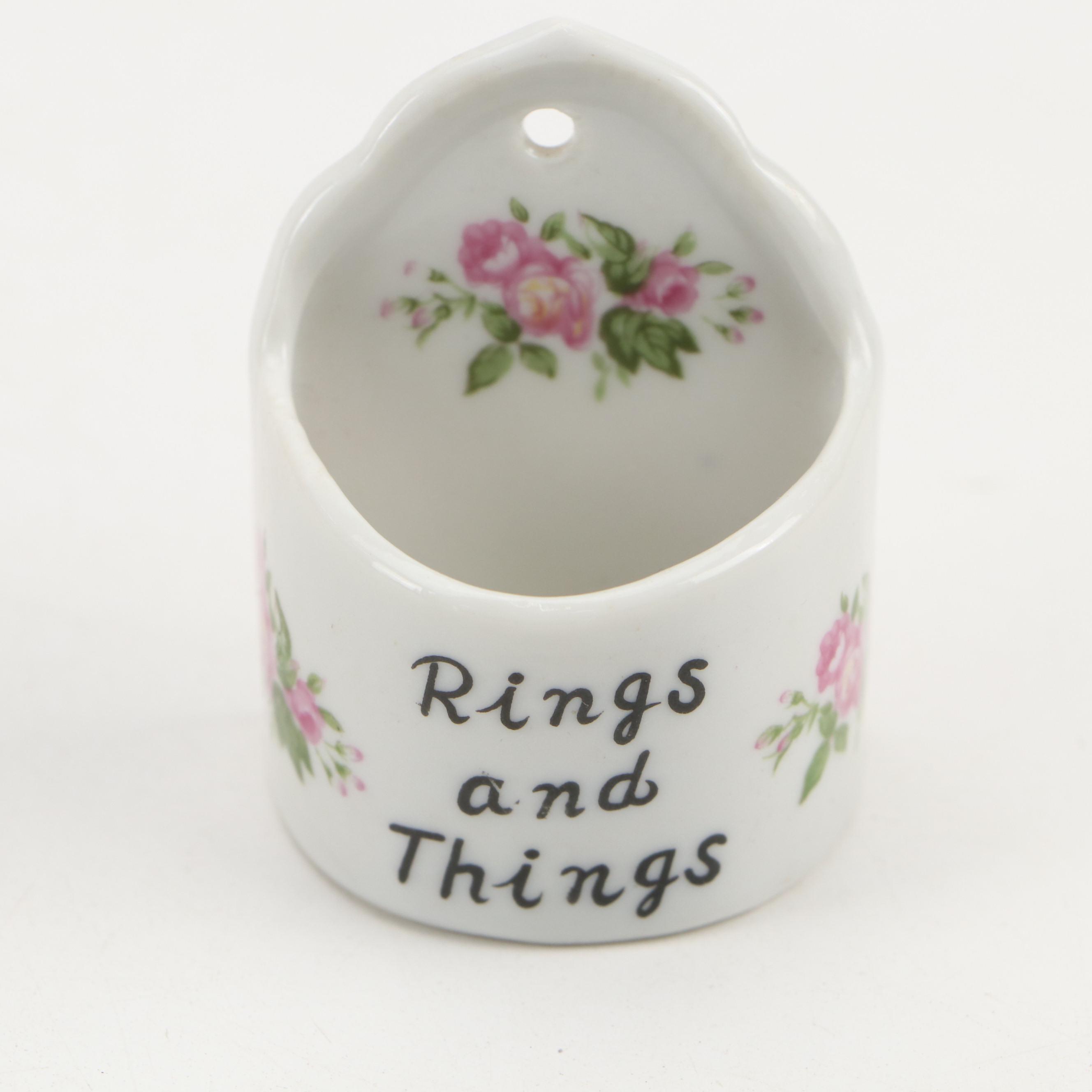 Pfaltzgraff "Village" Box with Elesva Dish, Marble Egg and More Ceramic Décor