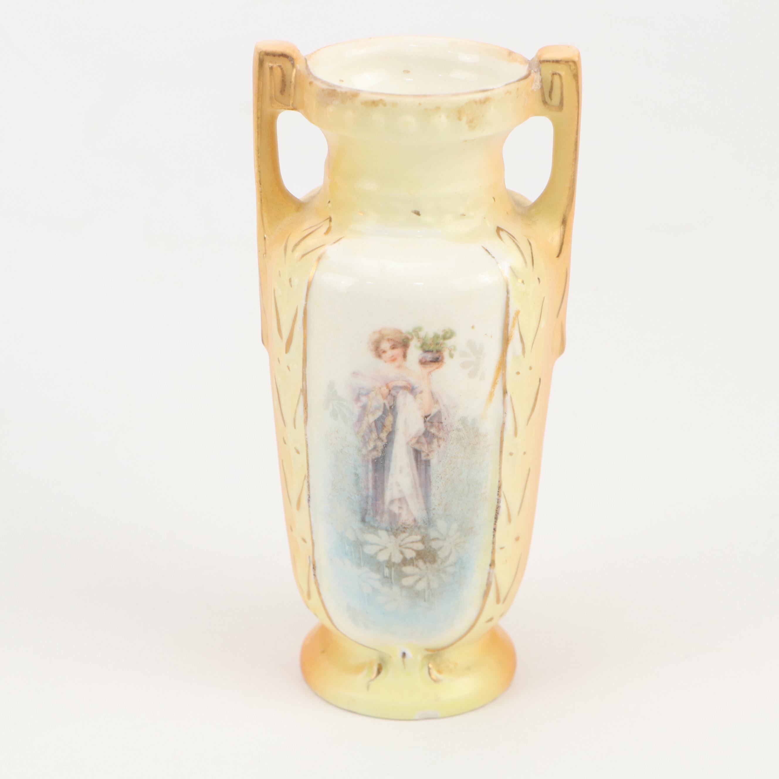 Pfaltzgraff "Village" Box with Elesva Dish, Marble Egg and More Ceramic Décor