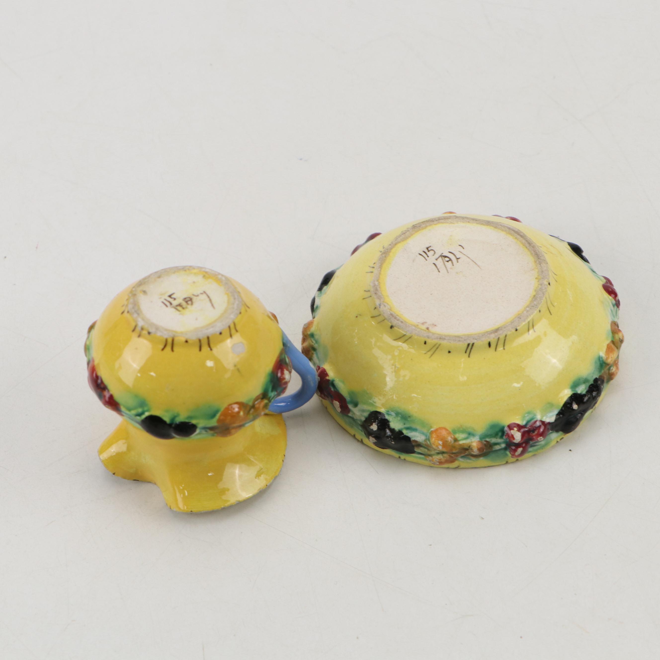 Pfaltzgraff "Village" Box with Elesva Dish, Marble Egg and More Ceramic Décor